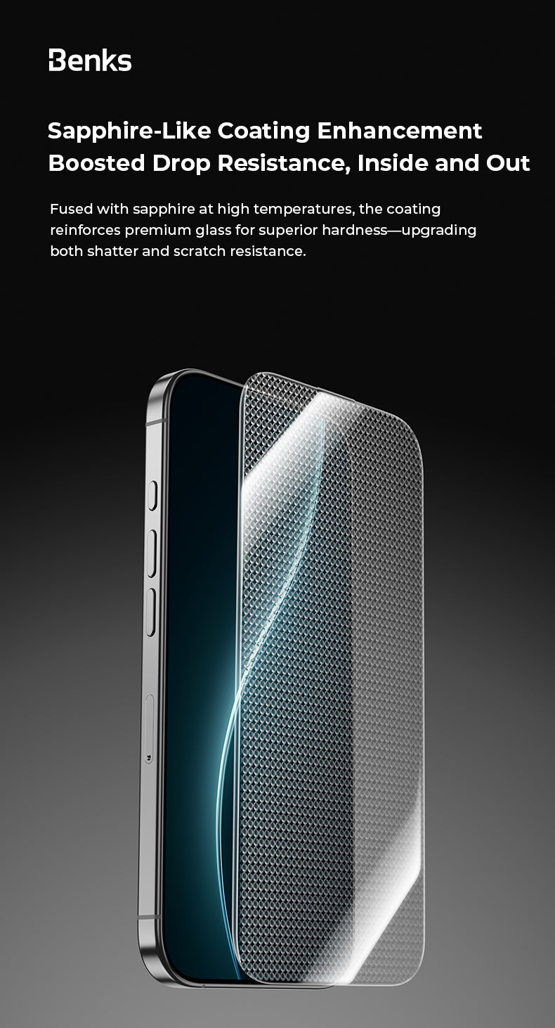 واقي شاشة Benks GlassWarrior Sapphire Screen Protector for iPhone 17 S