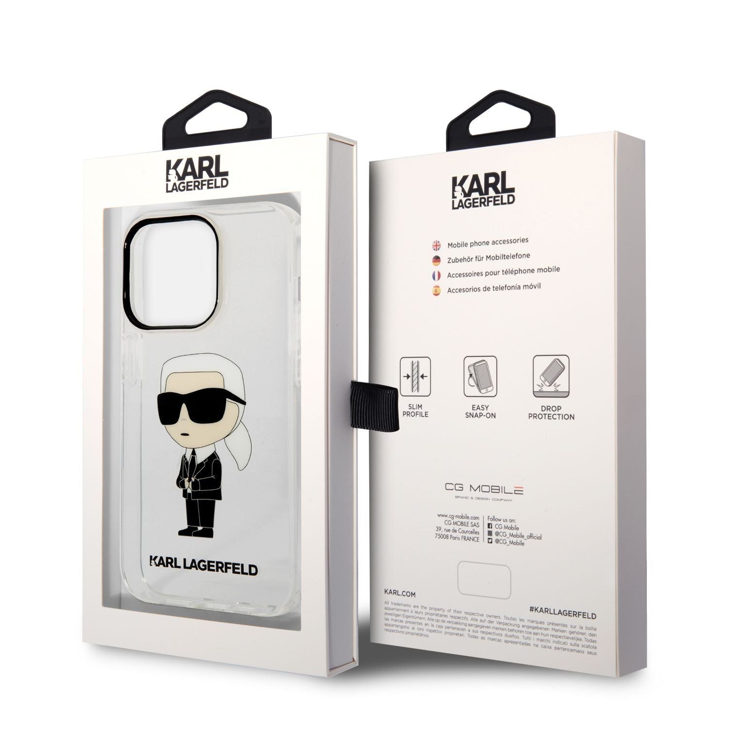 غلاف KARL Lagerfeld IKONIK لهاتف iPhone 14 Pro