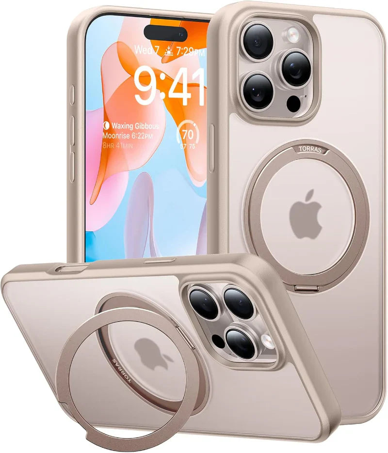 حافظة TOORAS Ostand Pro 360° قابلة للدوران مع تقنية MagSafe لهاتف iPhone 16 Pro