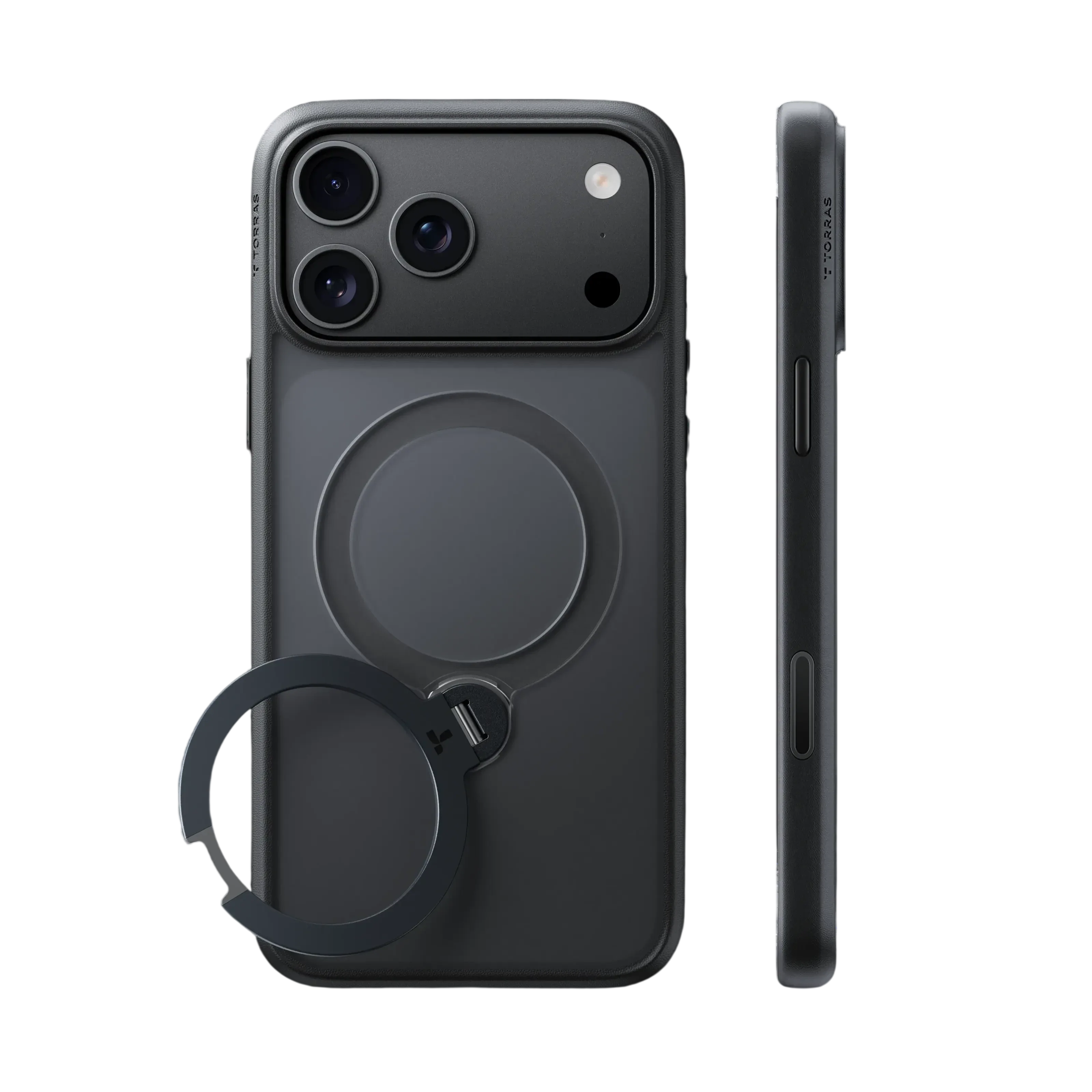 Torras Ostand Q3 Spin Case for iPhone 18 Pro - Black