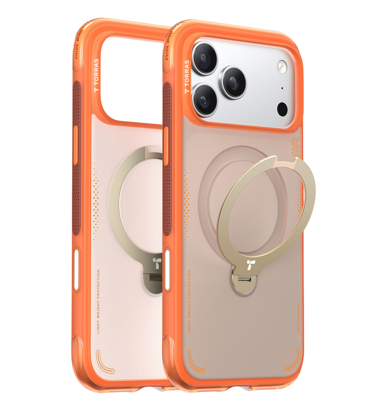 Torras Ostand Q3 Air for iPhone 17 Pro Max - Cosmic Orange