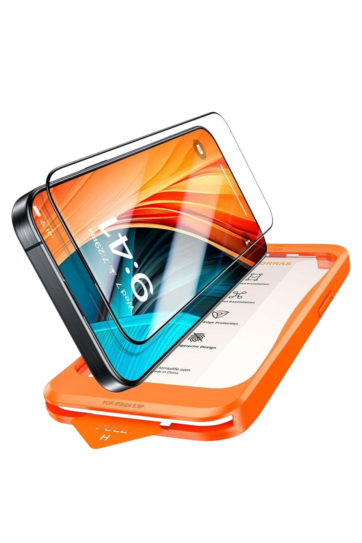 واقي شاشة زجاجي مقسى TORRAS GlassGo لجهاز iPhone 17 Pro Max / 17 Pro / 17 Air / 17 - عبوة واحدة