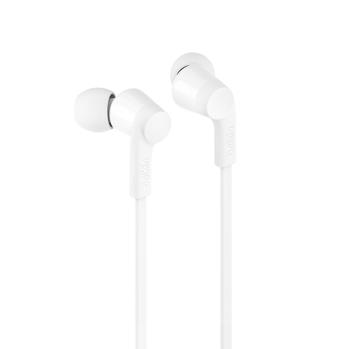 Belkin SoundForm wired USB-C earbuds in-ear detail - White