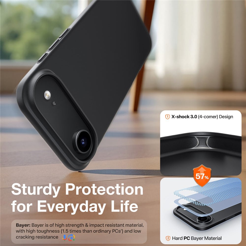 جراب TORRAS SlimFit MagSafe Black Case for iPhone 17 Pro / Pro Max / A