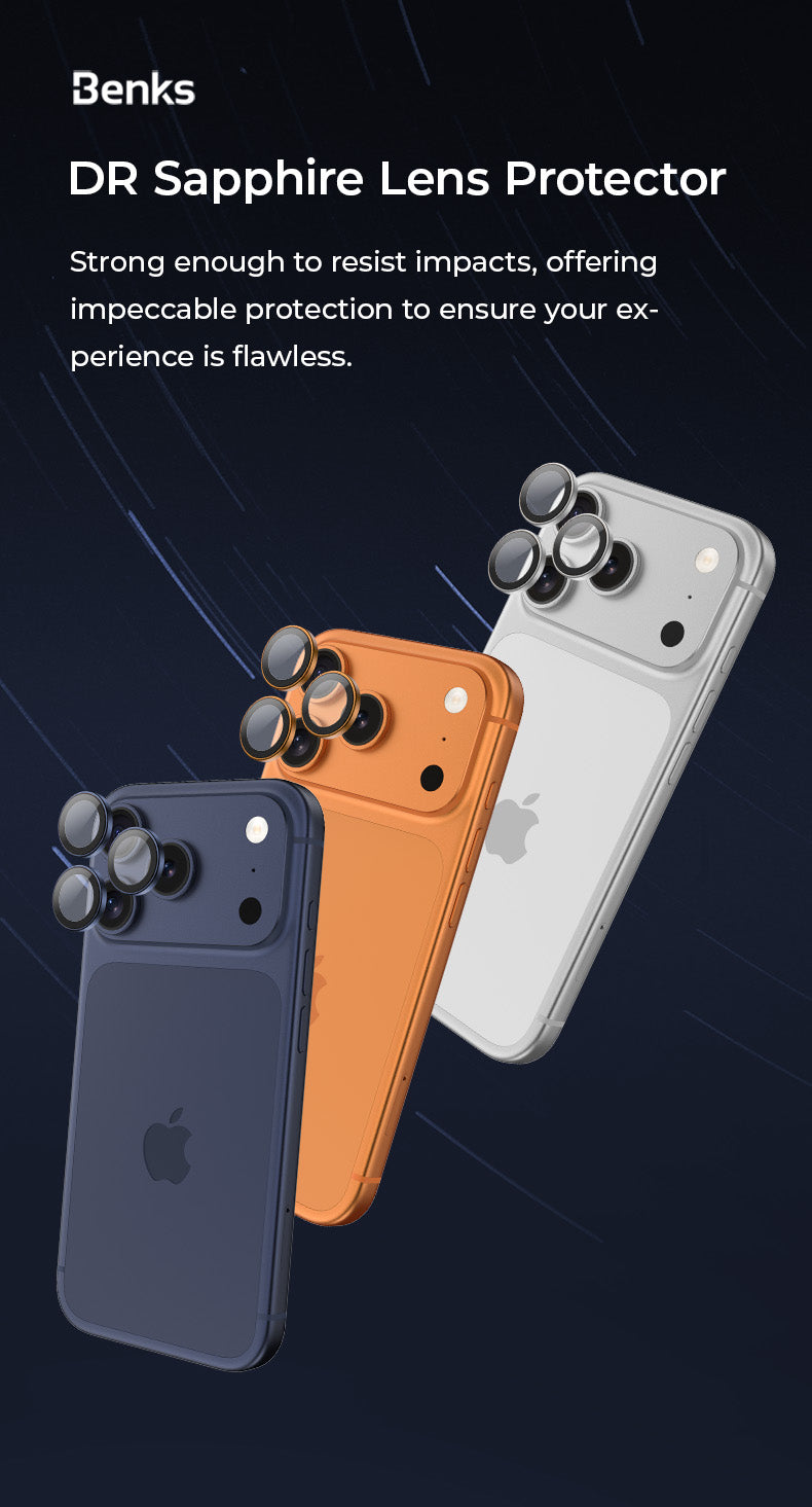 واقي عدسة الياقوت من بنكس لـ iPhone 17 Pro Max / 17 Pro