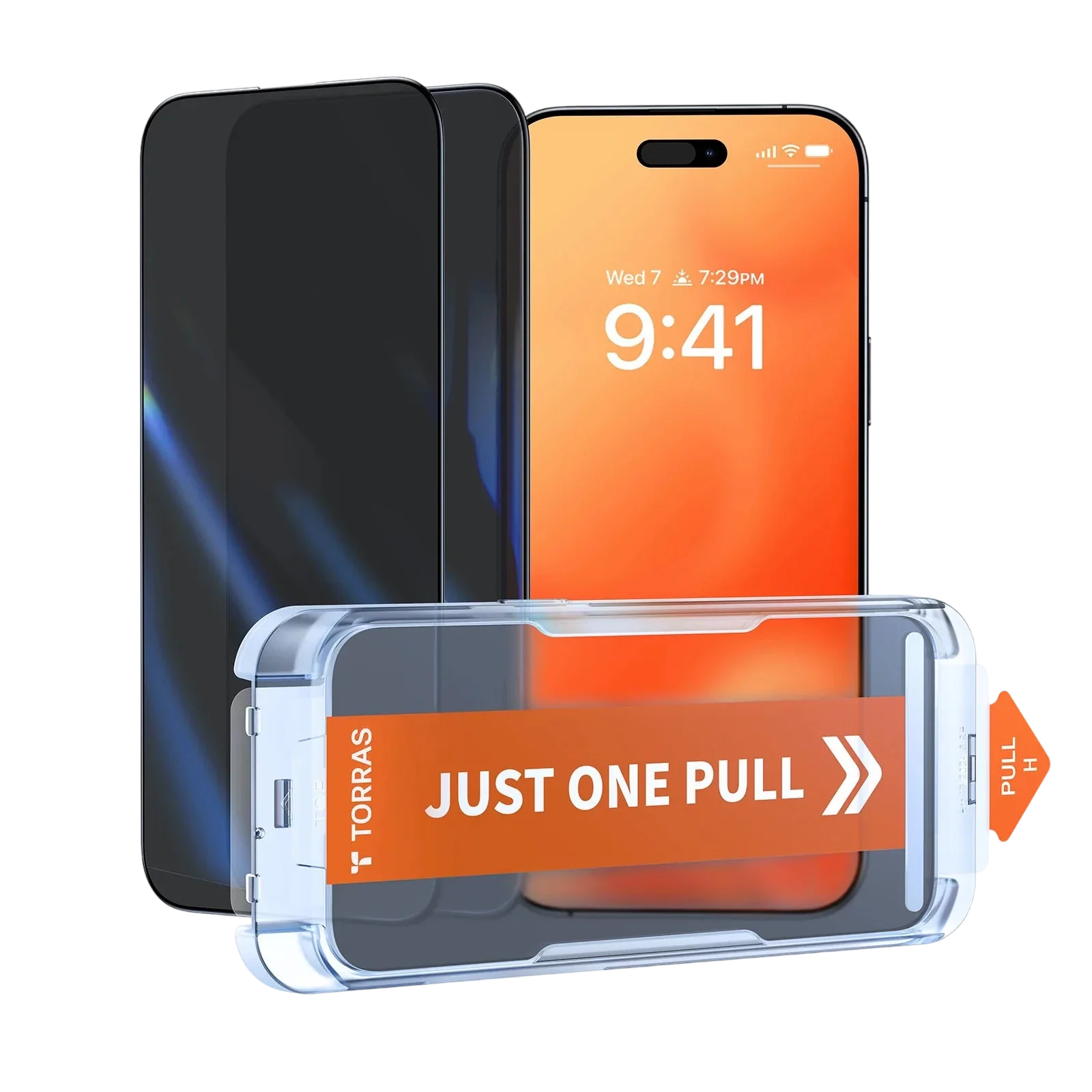 TORRAS GlassGo Tempered Glass Privacy Screen Protector for iPhone 17 Pro Max / 17 Pro / Air / 17 - 1 Pack