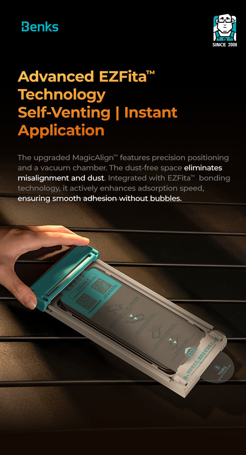 حماية شاشة بنكس جلاس ووريور سافاير V2.0 لجهاز آيفون 17 برو ماكس / 17 برو