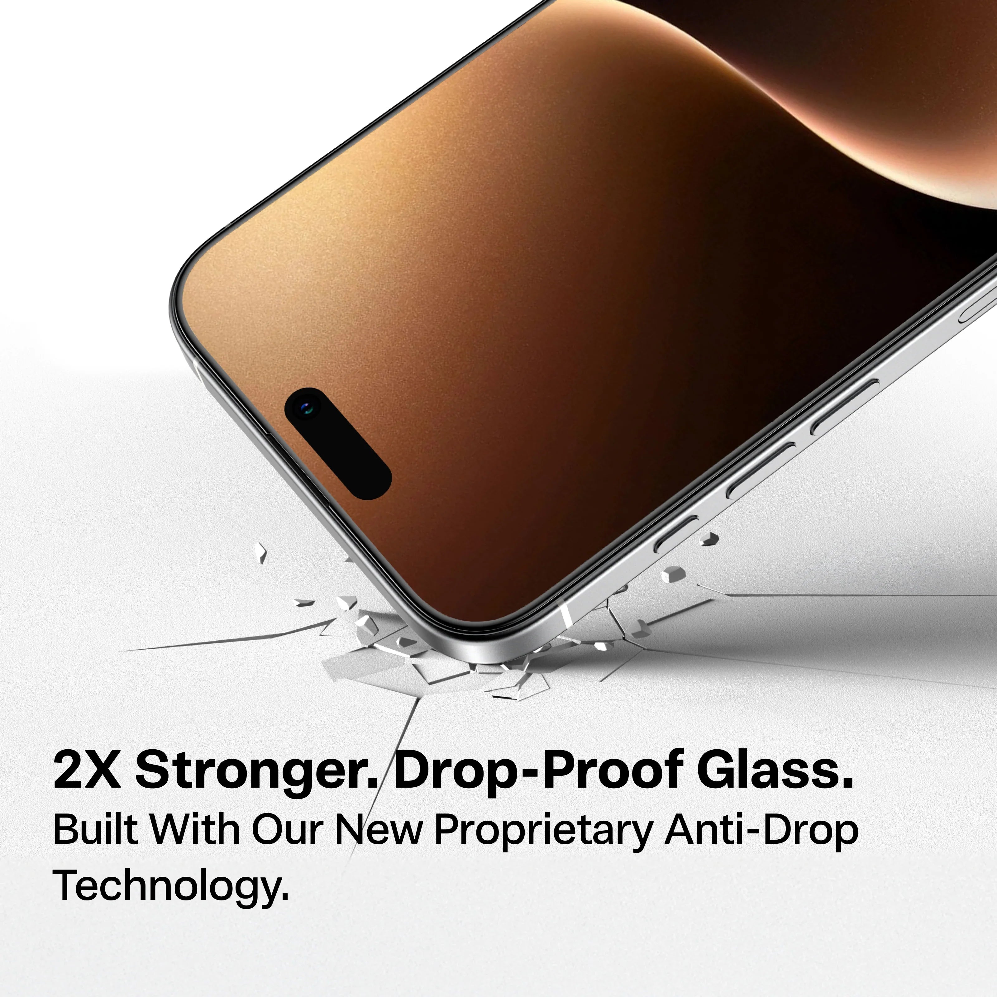 واقي شاشة زجاجي مقسى TORRAS GlassGo لجهاز iPhone 17 Pro Max / 17 Pro / 17 Air / 17 - عبوة واحدة