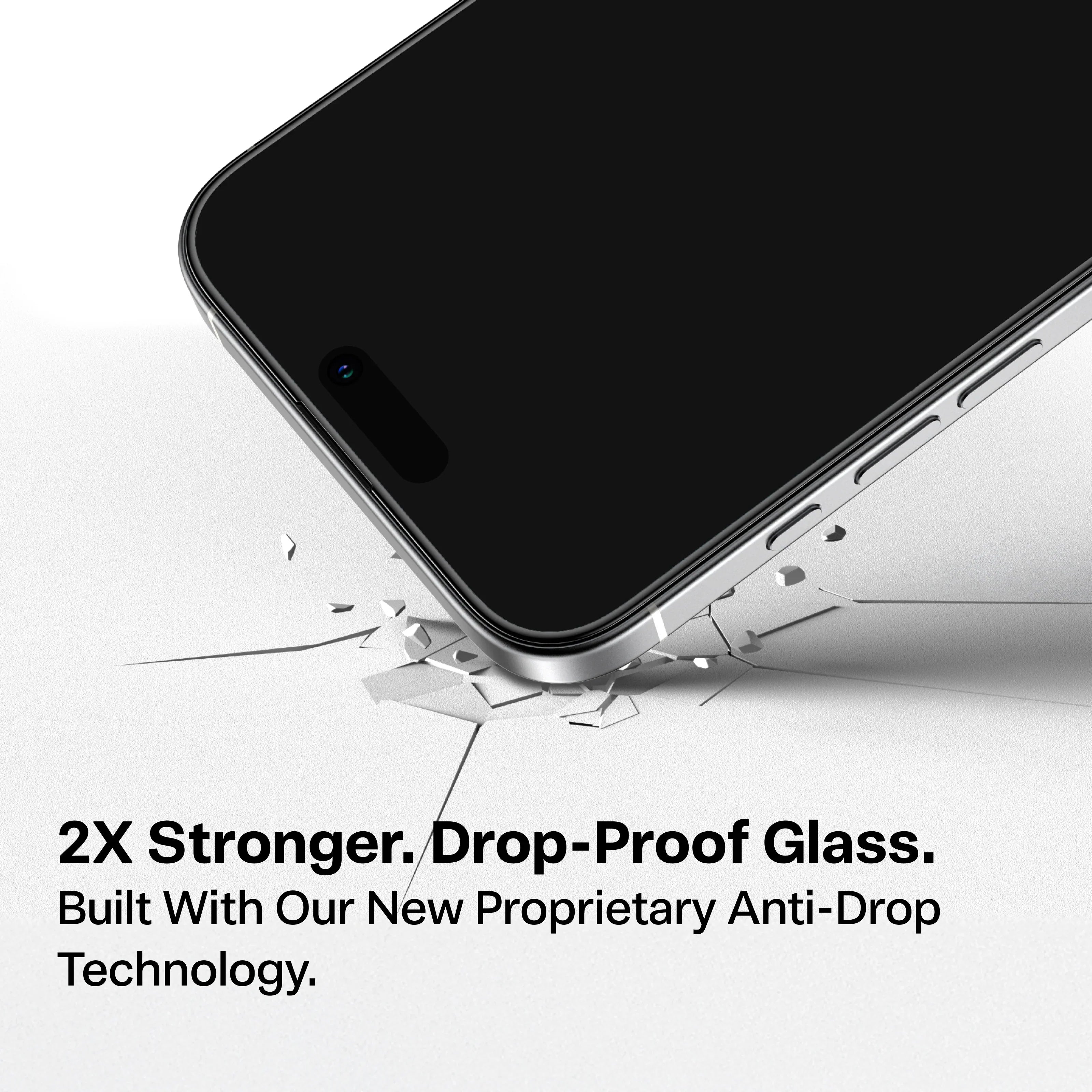 TORRAS GlassGo Tempered Glass Privacy Screen Protector for iPhone 17 Pro Max / 17 Pro / Air / 17 - 1 Pack