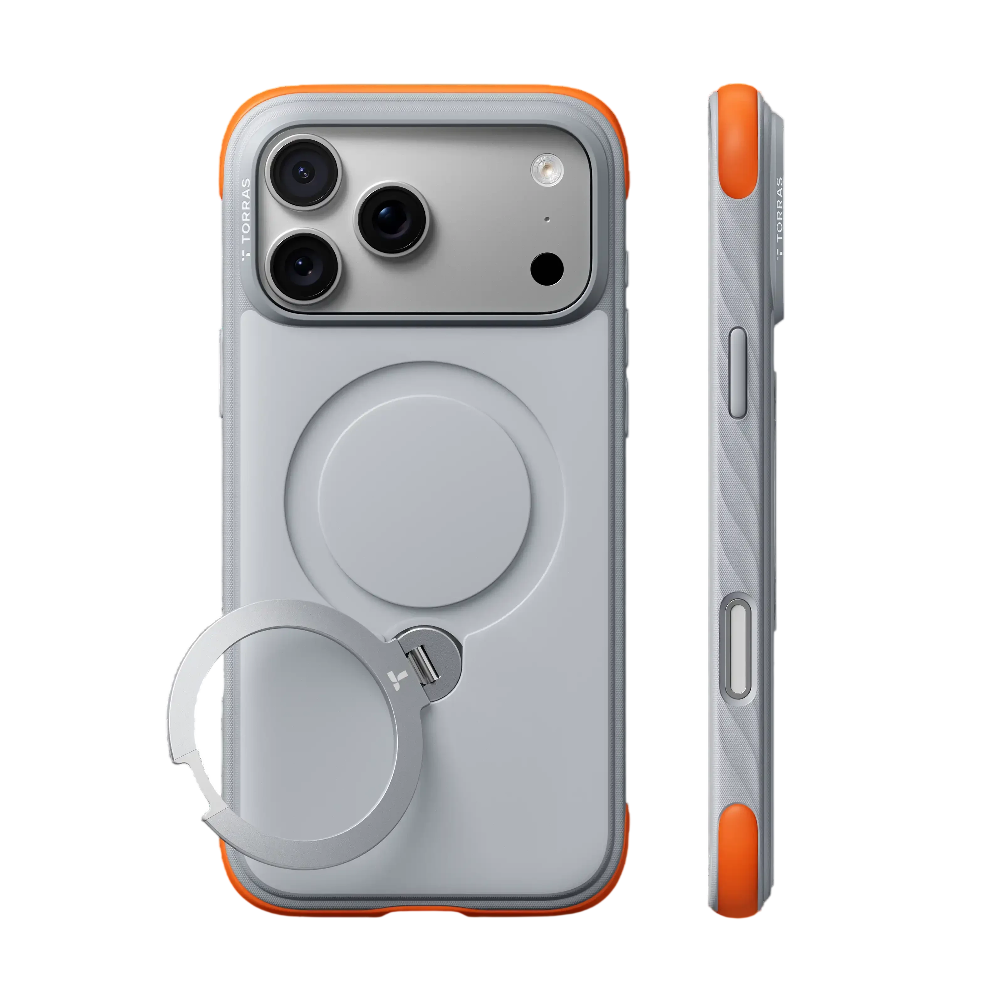 Torras Ostand Q3 Rugg Case for iPhone 18 Pro - White