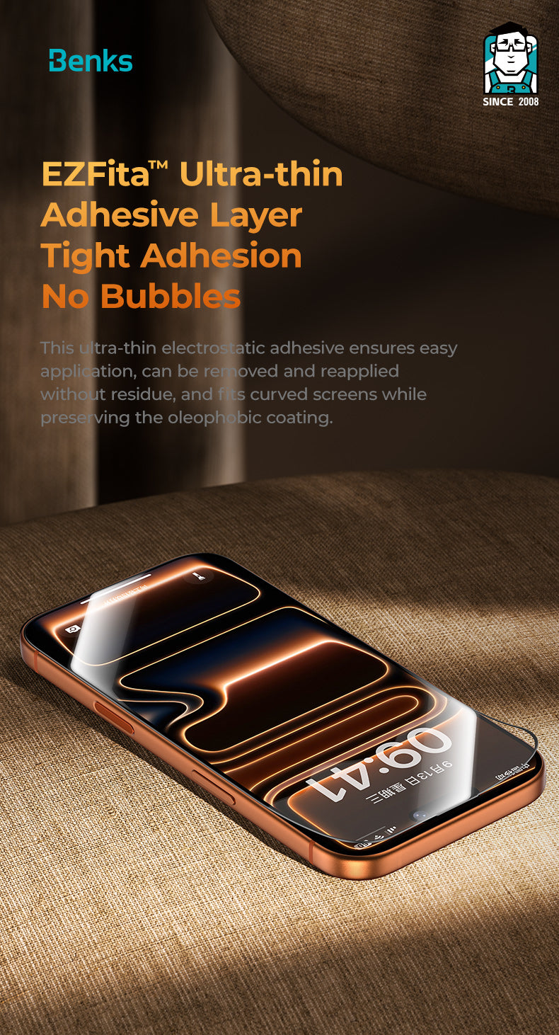 Benks GlassWarrior Sapphire V2.0 Screen Protector for iPhone 17 Pro & Pro Max