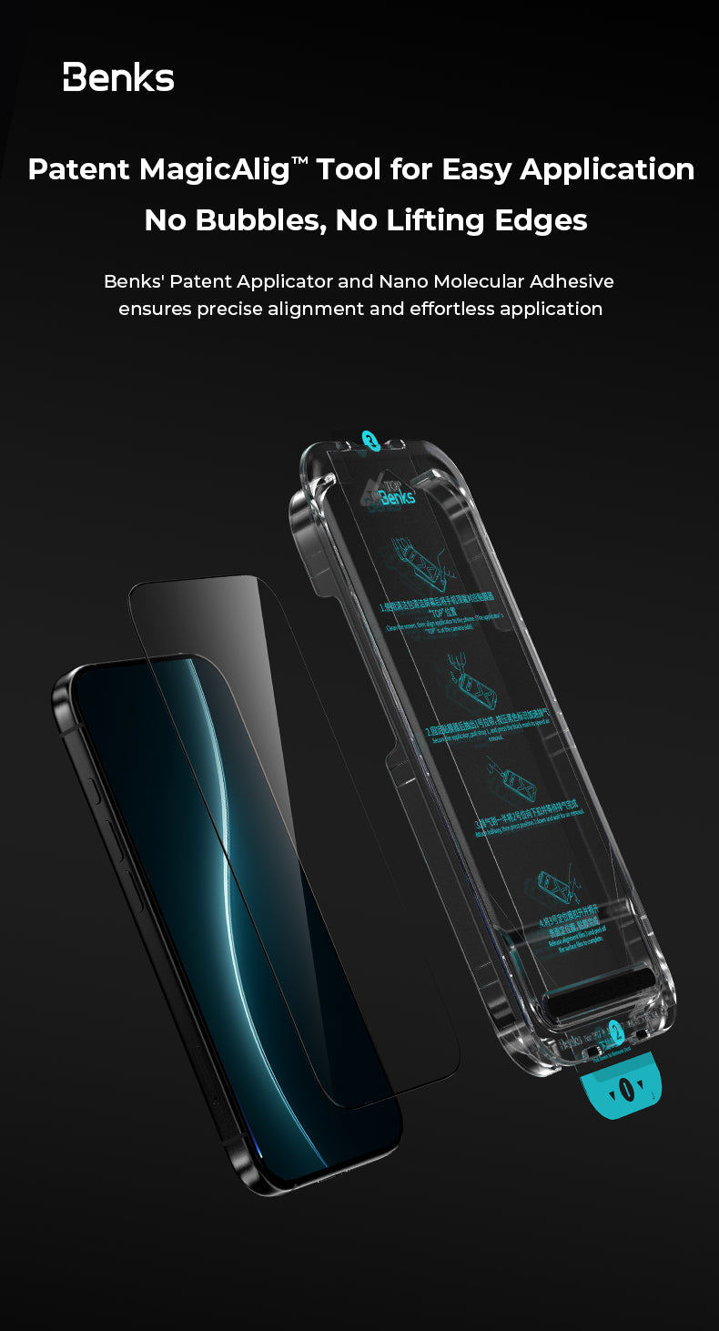 Benks GlassWarrior Sapphire Screen Protector for iPhone 17 Pro Max / 17 Pro / Air / 17