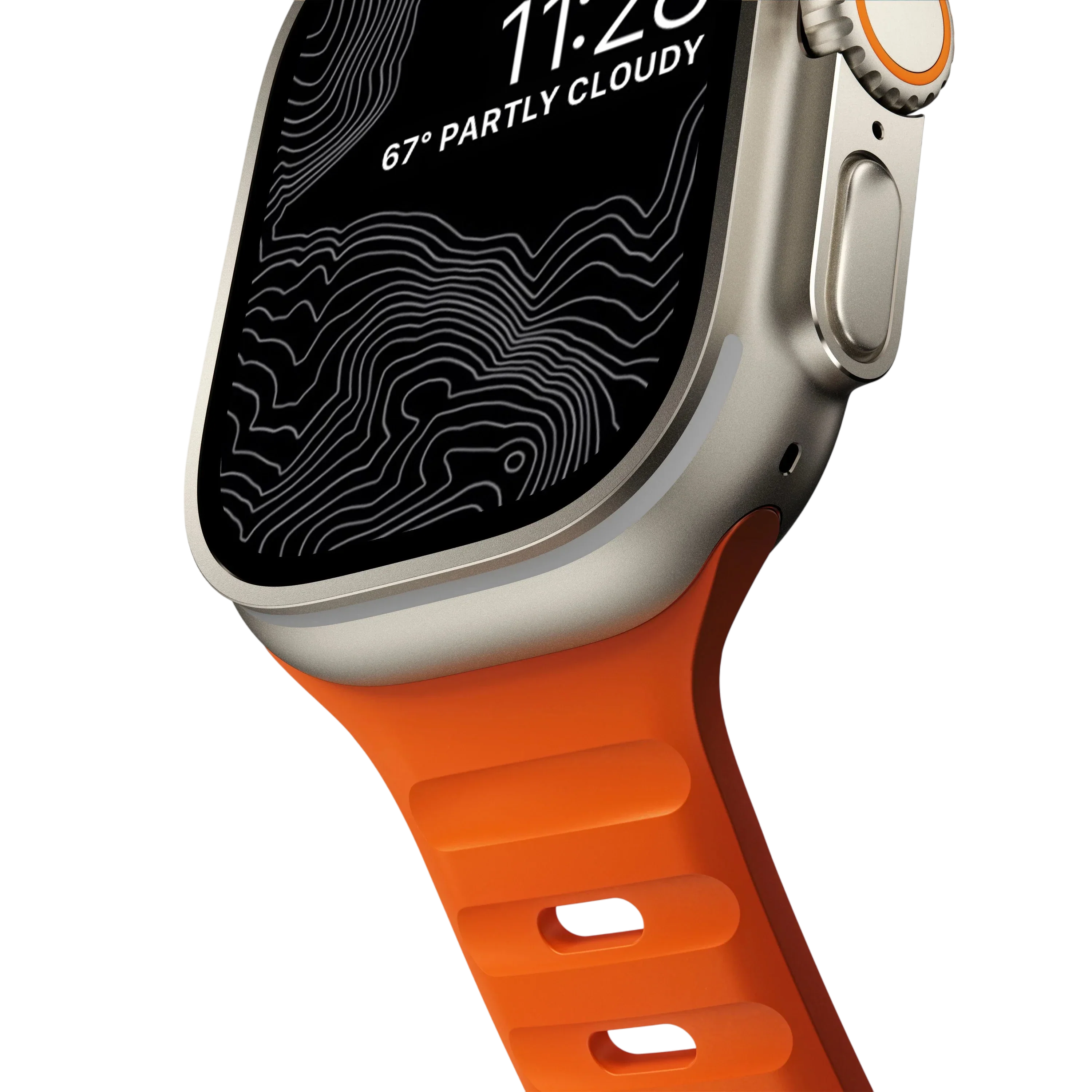 Nomad Waterproof Sport Band for Apple Watch 49mm / 46mm / 45mm - Ultra Orange