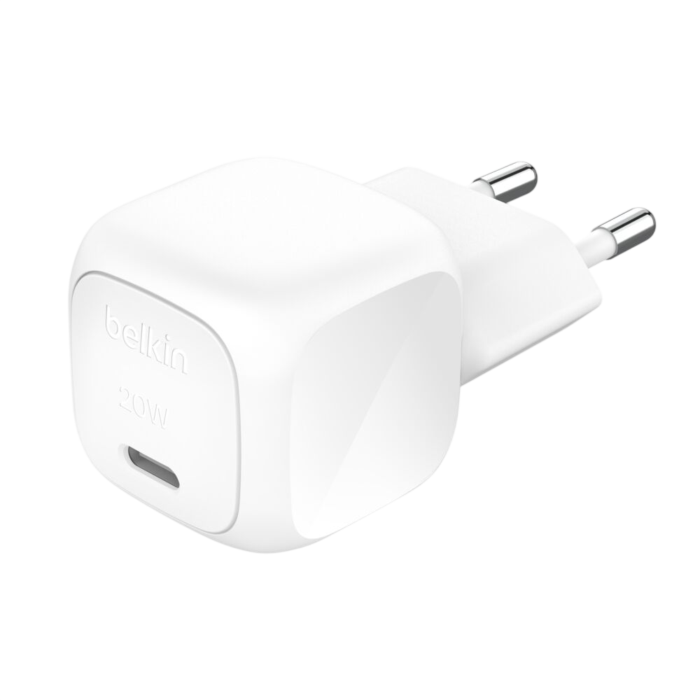 Belkin 20W USB-C wall charger with 2-pin EU plug