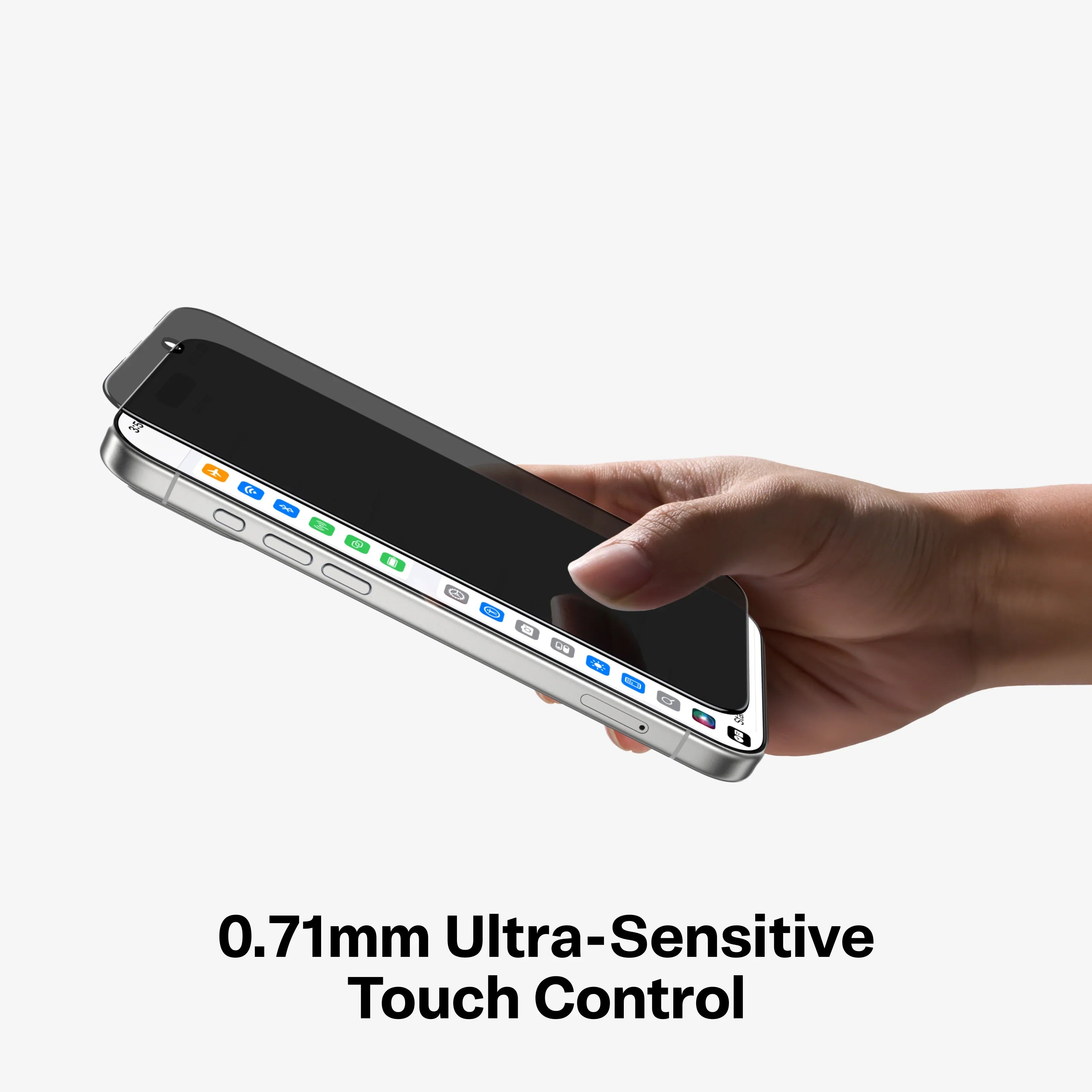 حامي شاشة زجاجي TORRAS GlassGo مقسى للخصوصية لهاتف iPhone 17 Pro Max / 17 Pro / Air / 17 - 1 عبوة