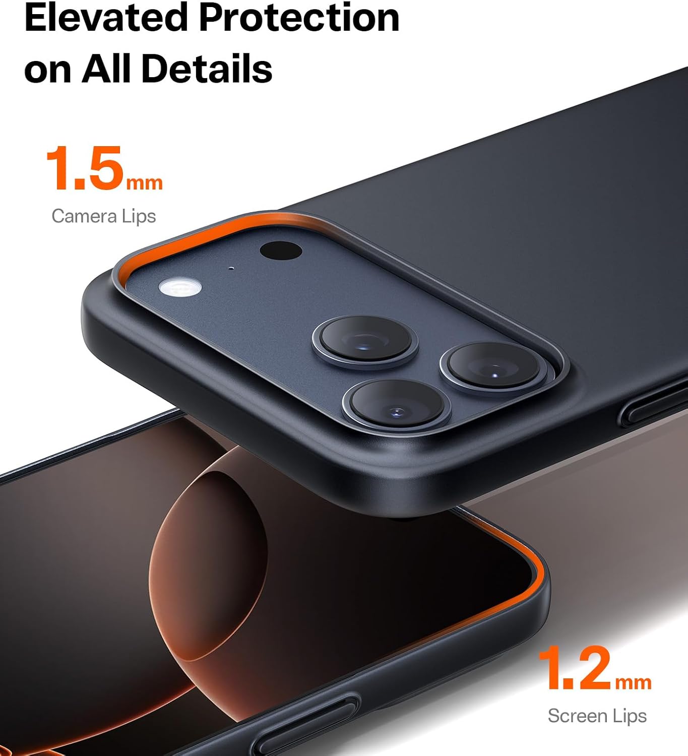 غلاف TORRAS SlimFit MagSafe الأسود لهاتف iPhone 17 Pro Max / 17 Pro / 17 Air / 17