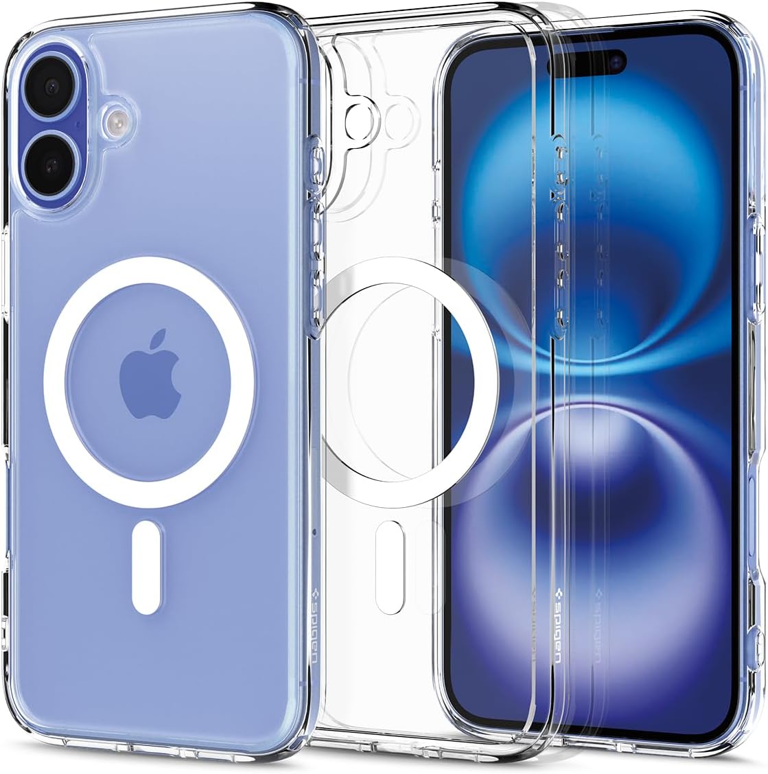 واقي شاشة Spigen iPhone Bundle Pack (Liquid Crystal MagFit Case + Scre