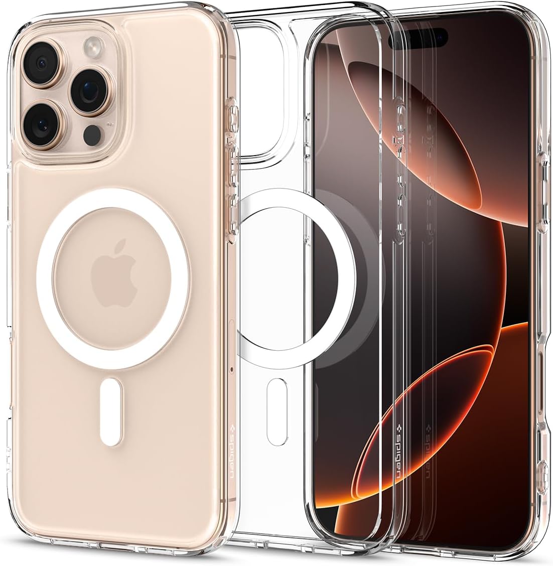 واقي شاشة Spigen iPhone Bundle Pack (Liquid Crystal MagFit Case + Scre