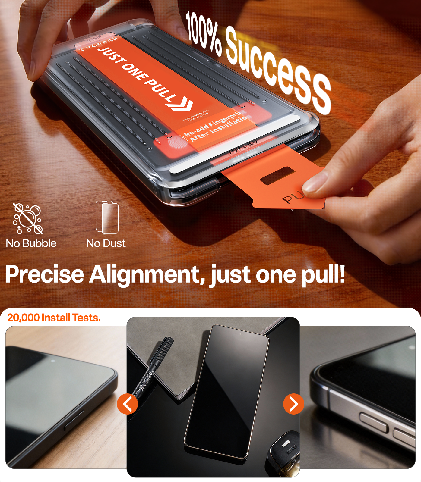 TORRAS Install Master for Samsung Galaxy S26 Series