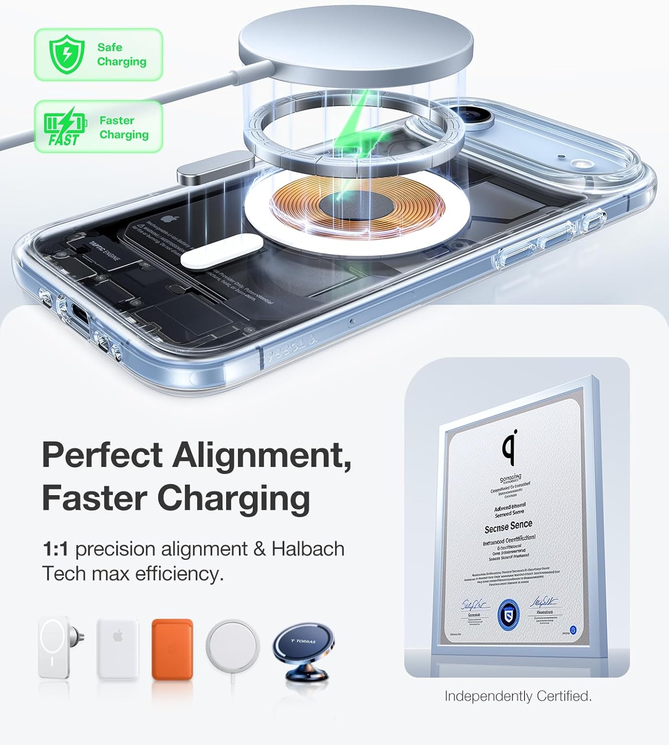 غلاف TORRAS SlimFit MagSafe لهاتف آيفون 17 برو ماكس / 17 برو / آير / 17