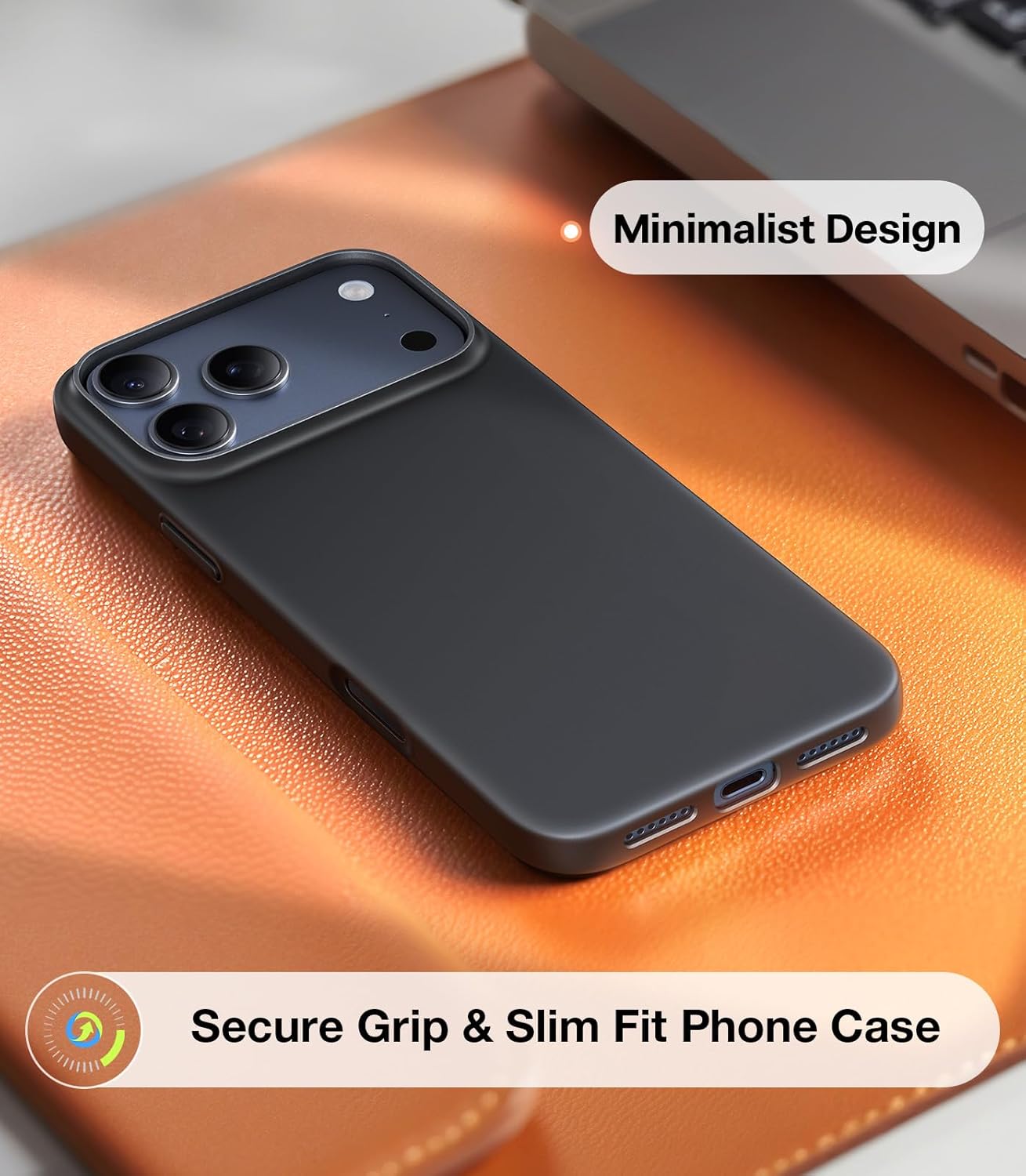 جراب TORRAS SlimFit MagSafe Black Case for iPhone 17 Pro / Pro Max / A