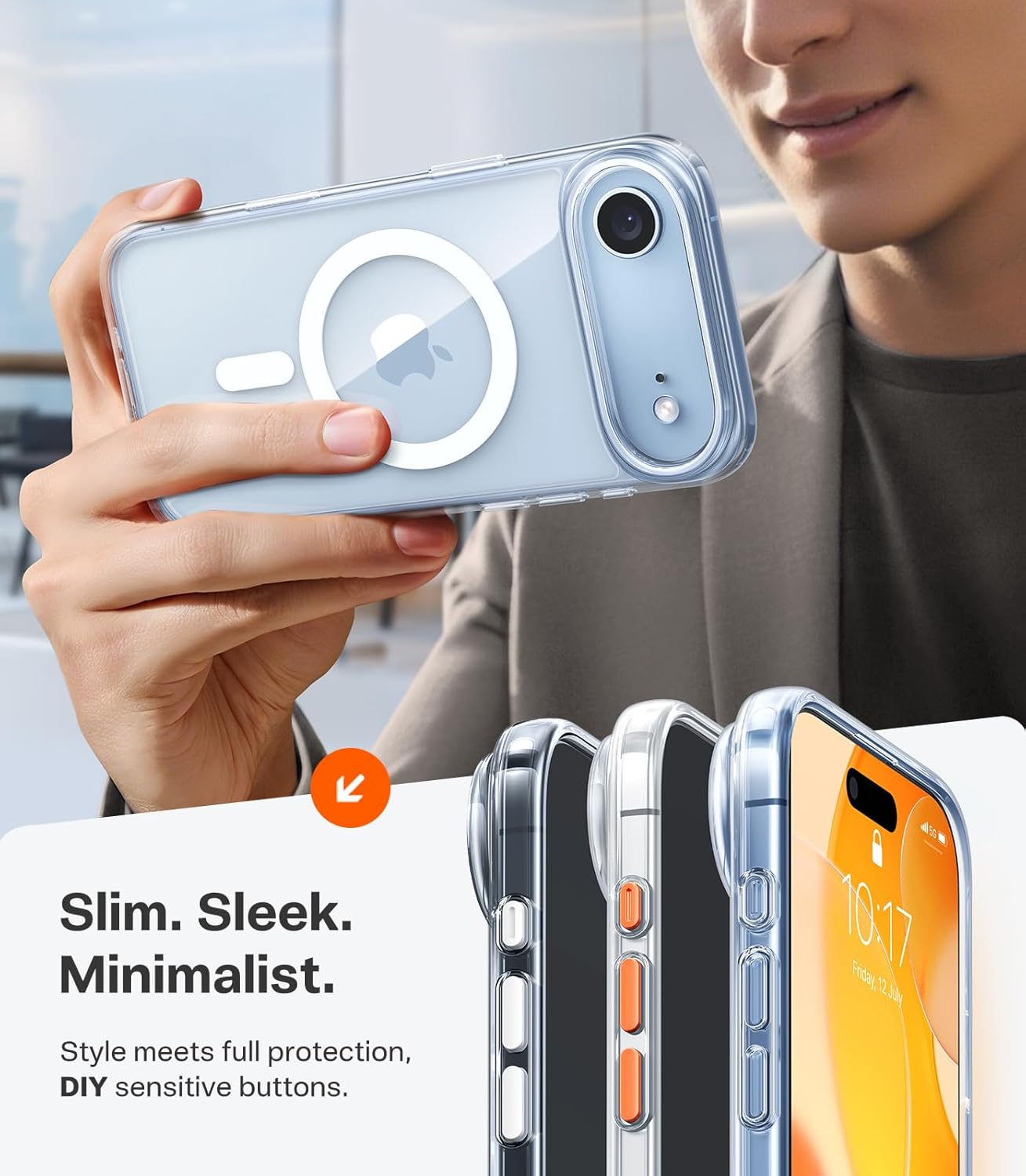 غلاف TORRAS SlimFit MagSafe لهاتف آيفون 17 برو ماكس / 17 برو / 17 إير / 17