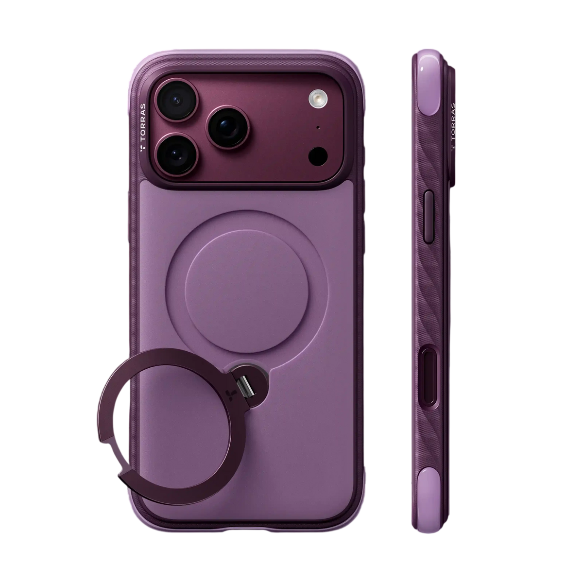 Torras Ostand Q3 Rugg Case for iPhone 18 Pro Max - Purple