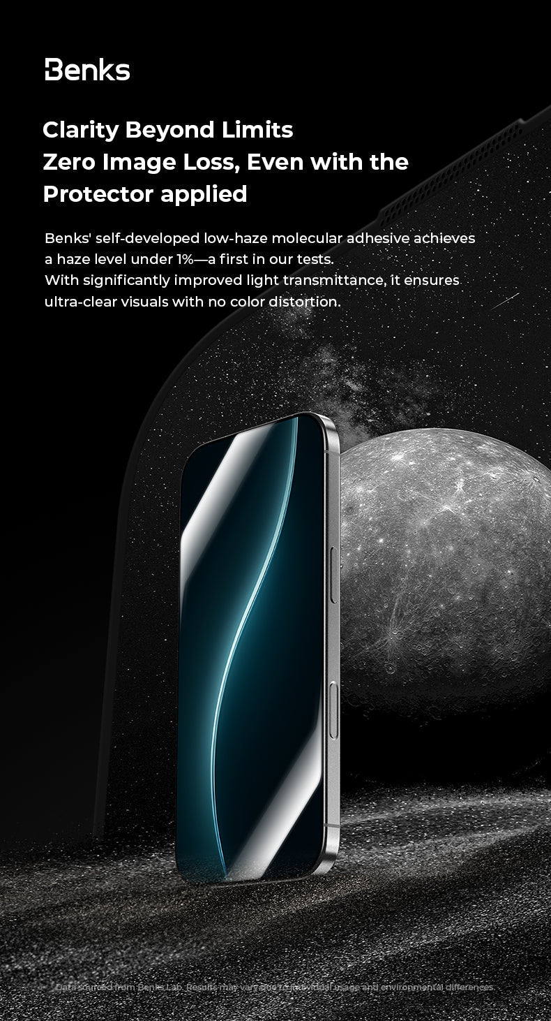 واقي شاشة Benks GlassWarrior Sapphire Screen Protector for iPhone 17 S