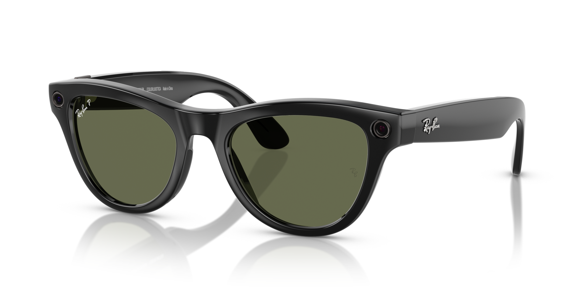 Ray-Ban Meta Skyler Gen 1 - Shiny Black / G15 Green