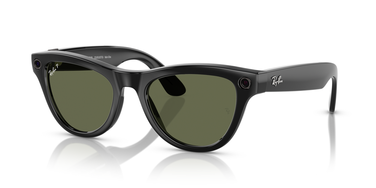 Ray-Ban Meta Skyler Gen 1 - Shiny Black / G15 Green