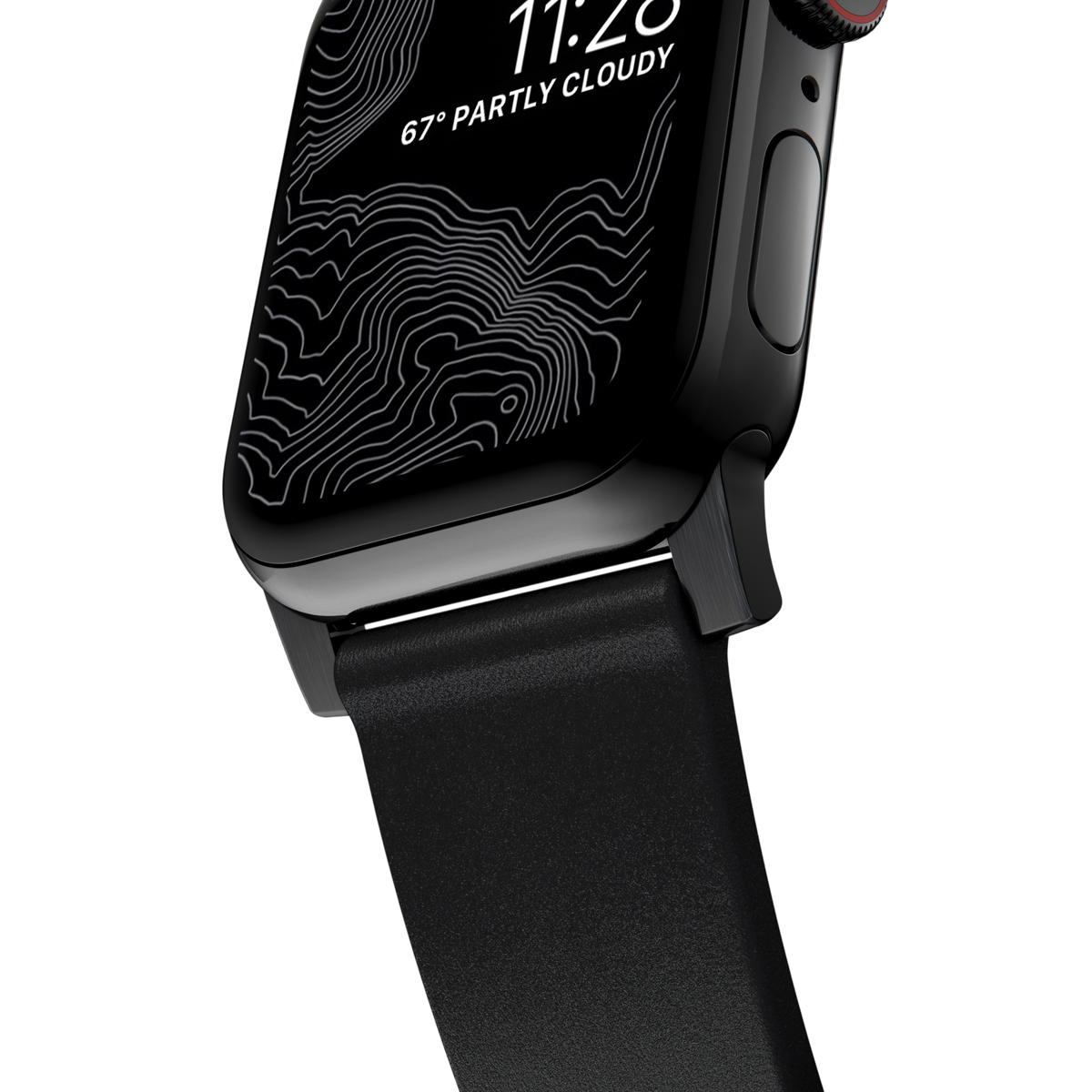 Nomad Modern Leather Band for Apple Watch Ultra 3 / 2 / 1 - 49mm - Black #color_black