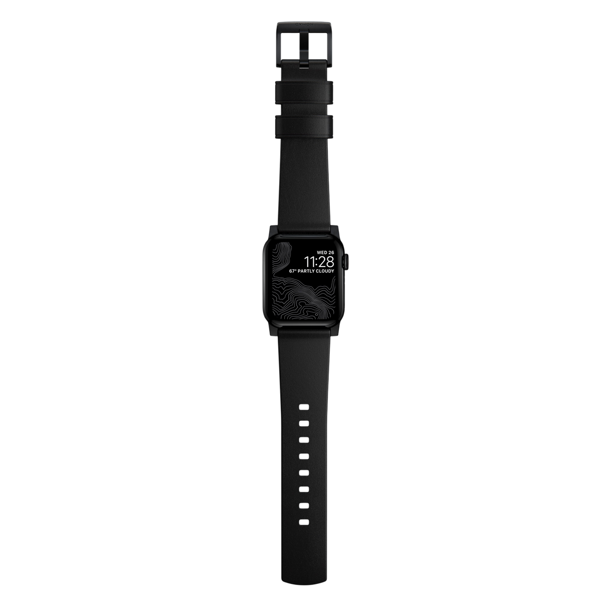 Nomad Modern Leather Band for Apple Watch Ultra 3 / 2 / 1 - 49mm - Black #color_black