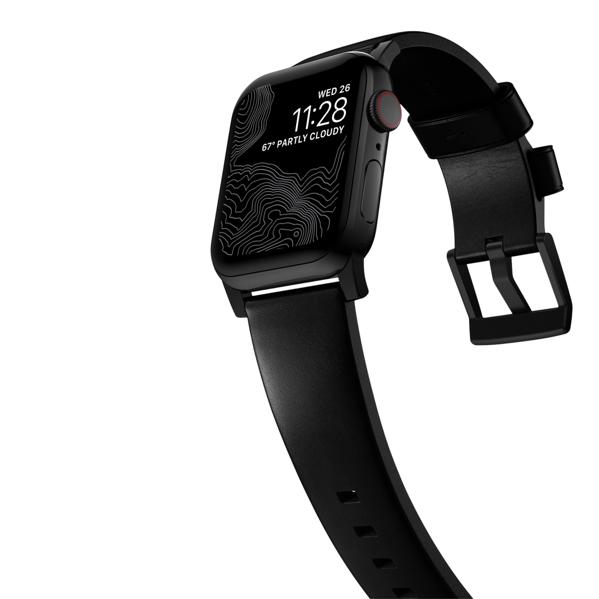 Nomad Modern Leather Band for Apple Watch Ultra 3 / 2 / 1 - 49mm - Black #color_black