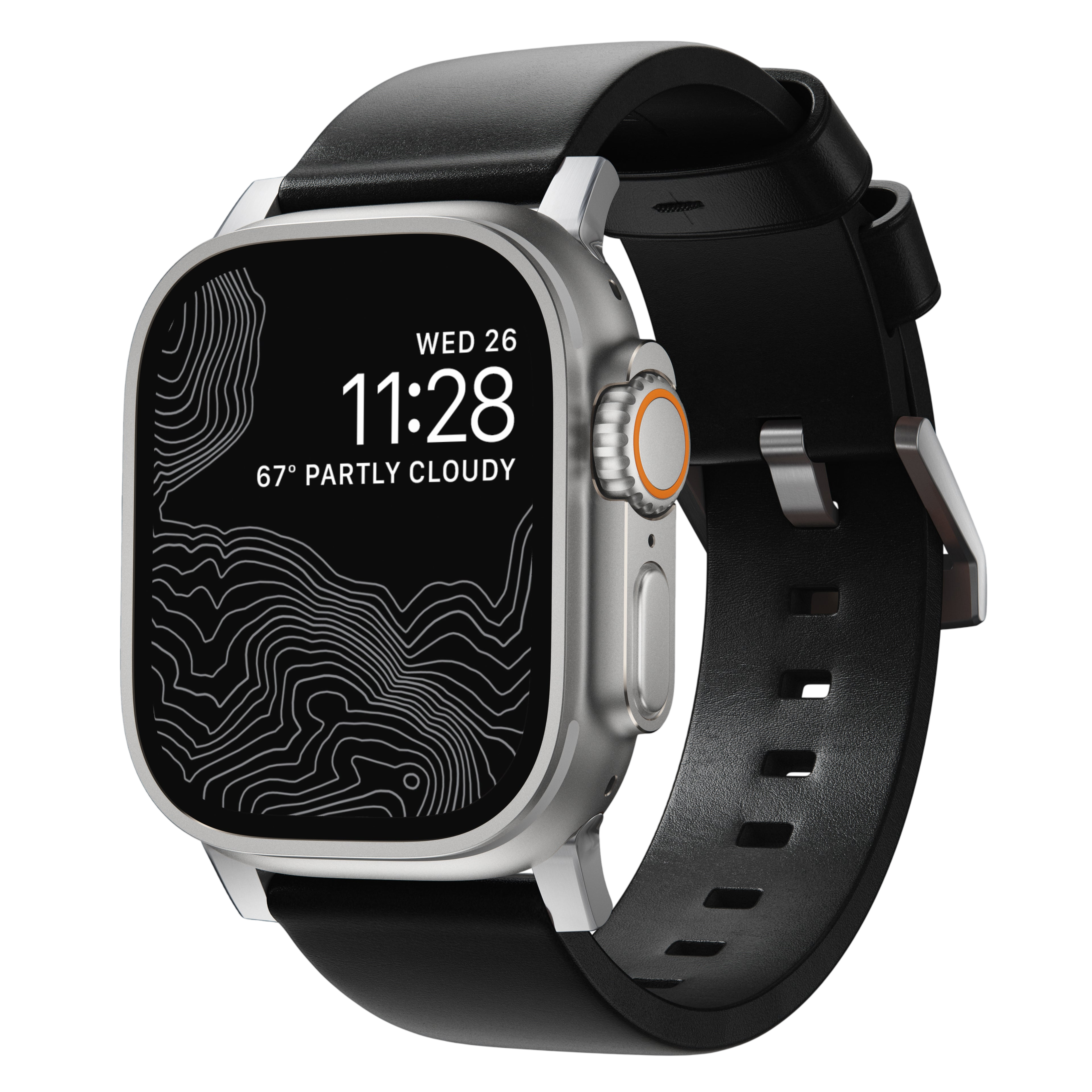 Nomad Modern Leather Band for Apple Watch Ultra 3 / 2 / 1 - 49mm