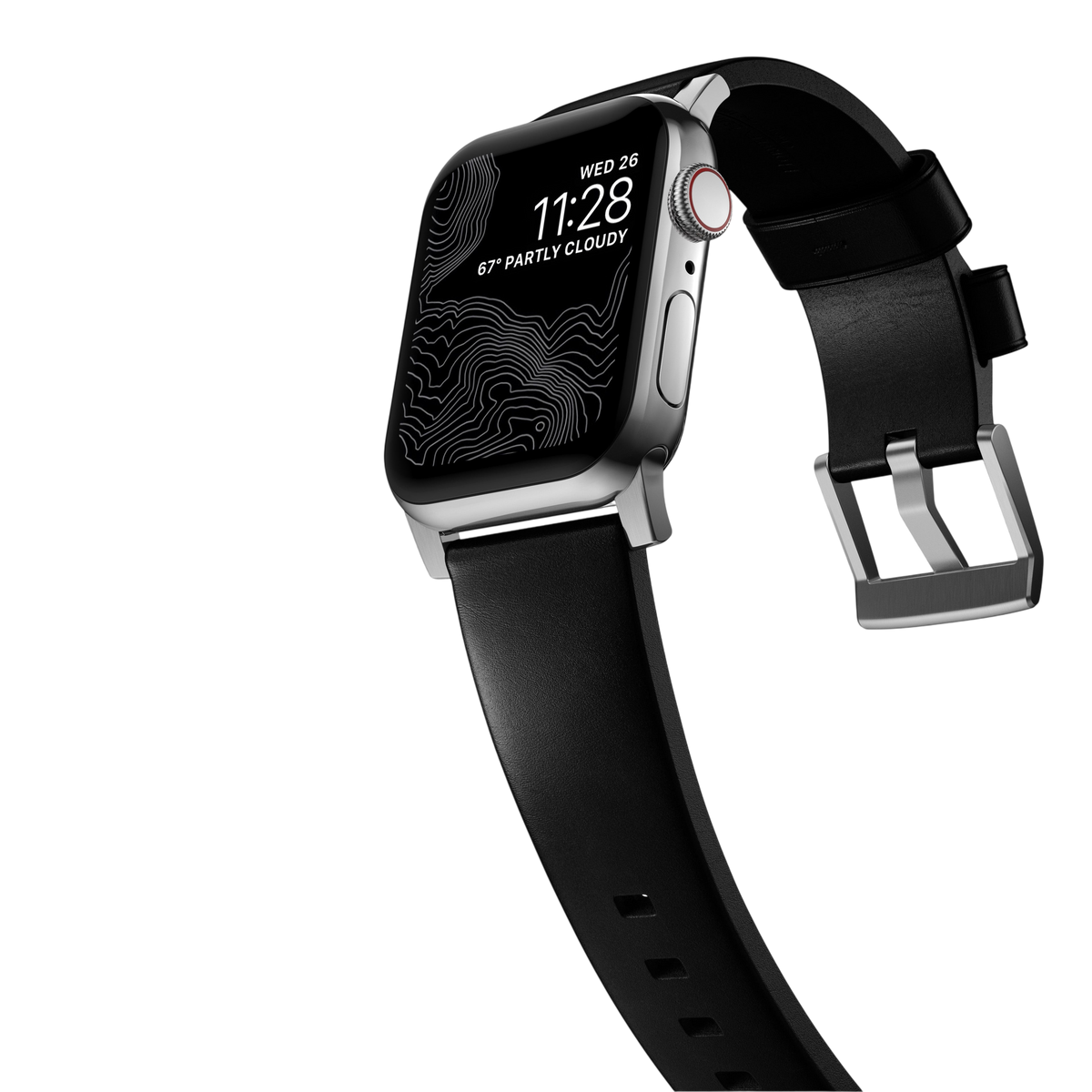 Nomad Modern Leather Band for Apple Watch Ultra 3 / 2 / 1 - 49mm - Black #color_black