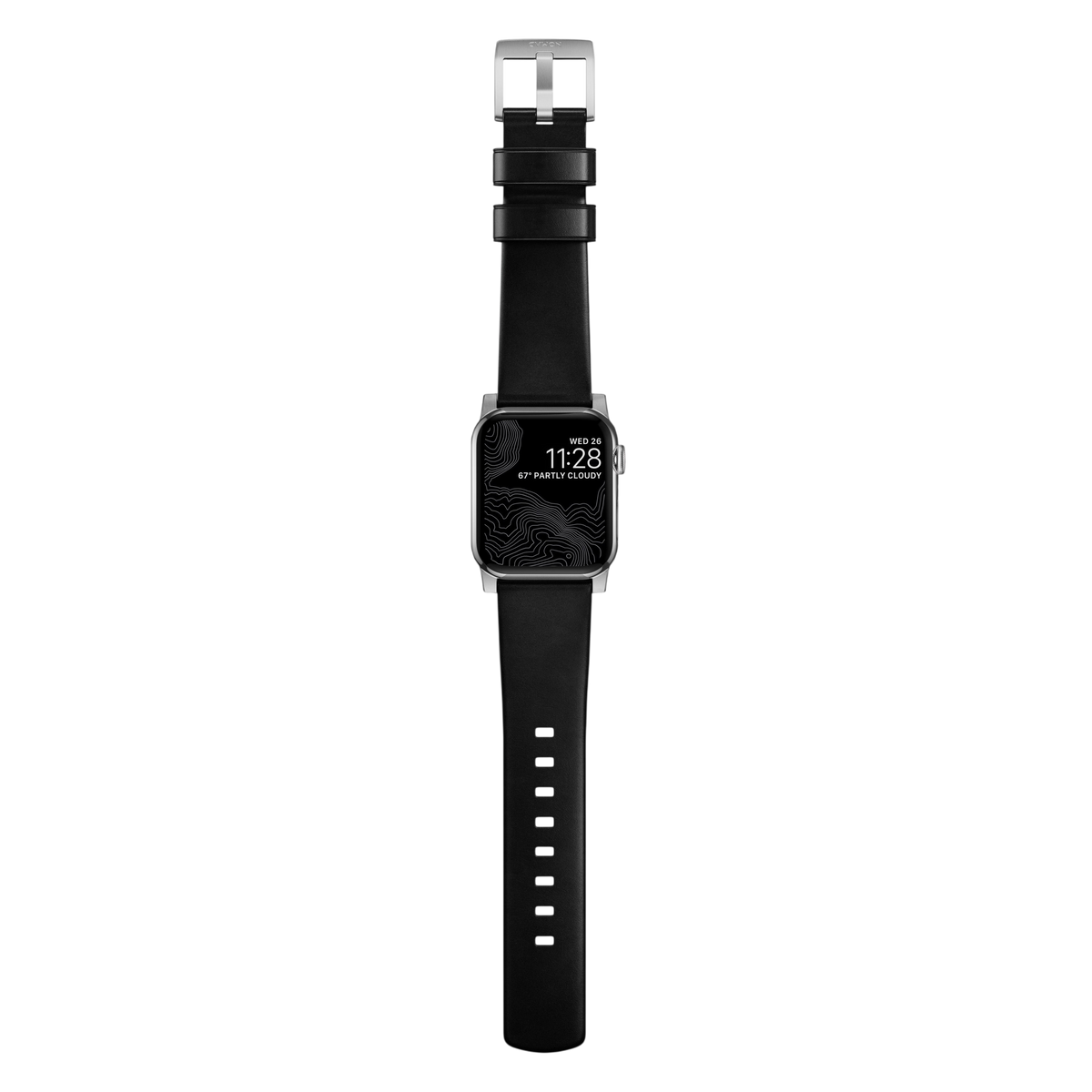 Nomad Modern Leather Band for Apple Watch Ultra 3 / 2 / 1 - 49mm - Black #color_black