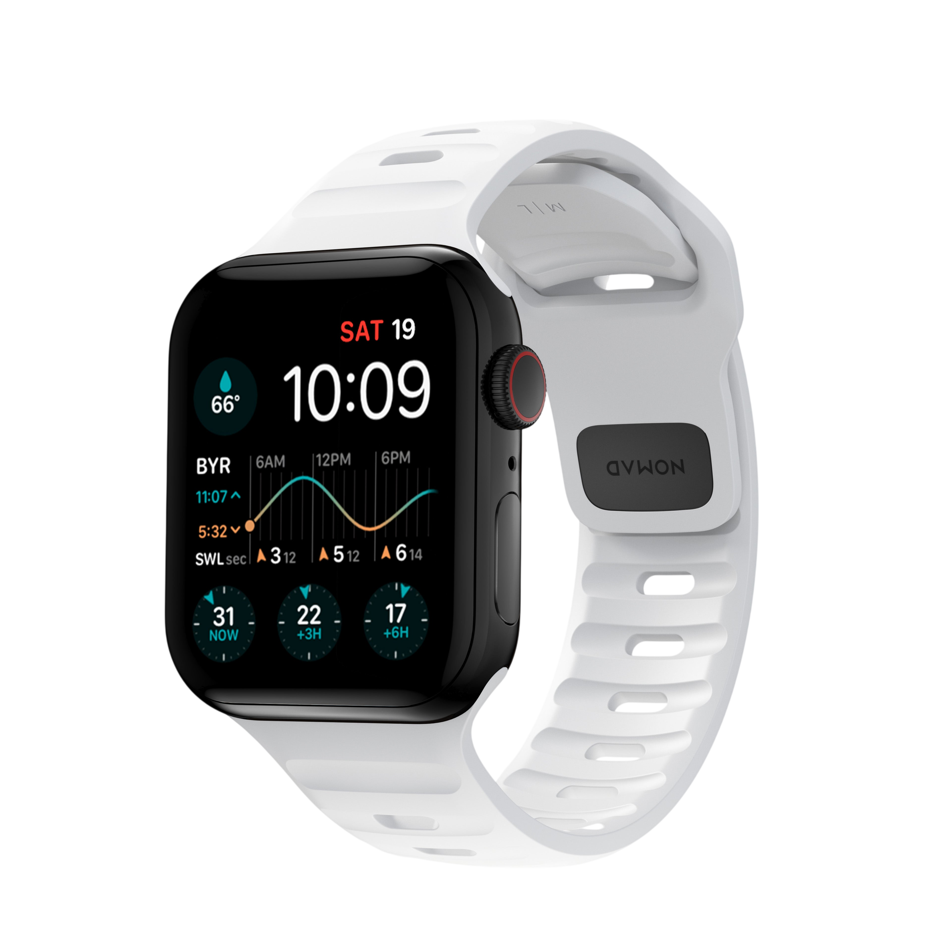 Nomad Waterproof Sport Band for Apple Watch 42mm / 41mm / 40mm - White #color_white