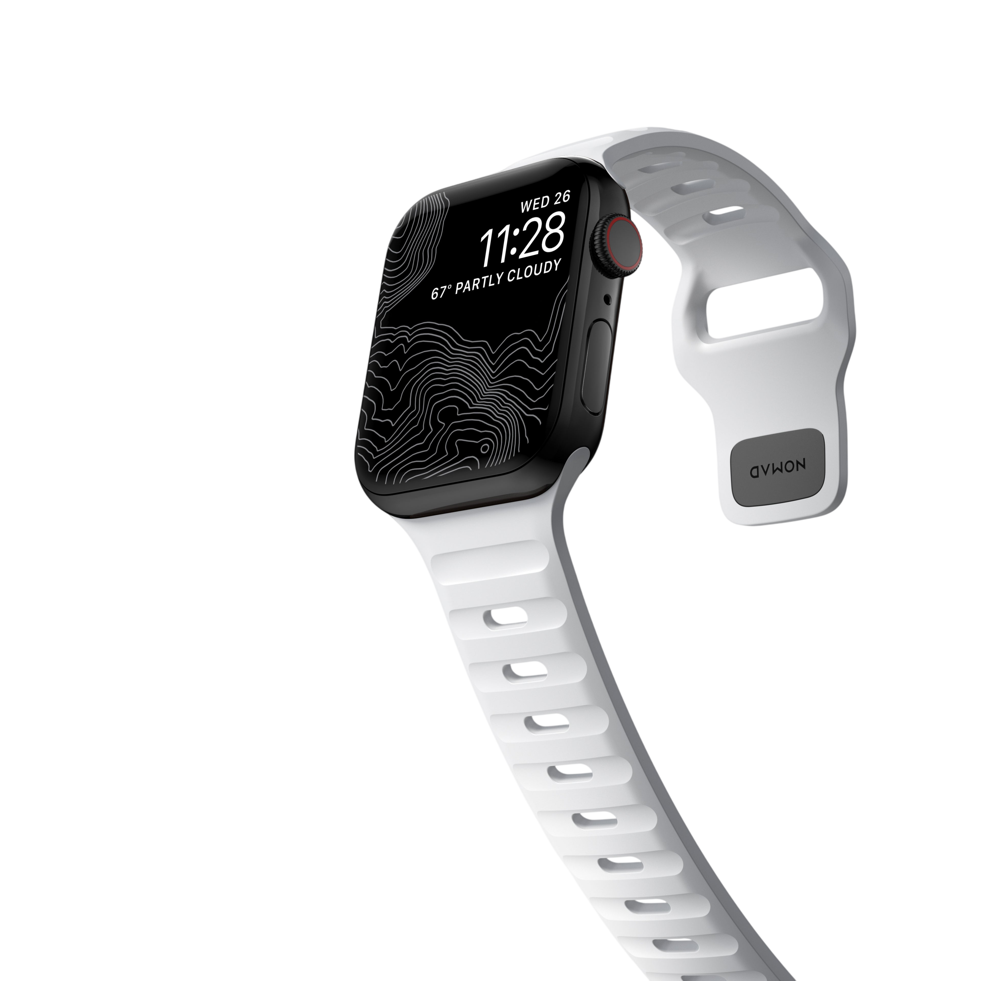 Nomad Waterproof Sport Band for Apple Watch 42mm / 41mm / 40mm - White #color_white