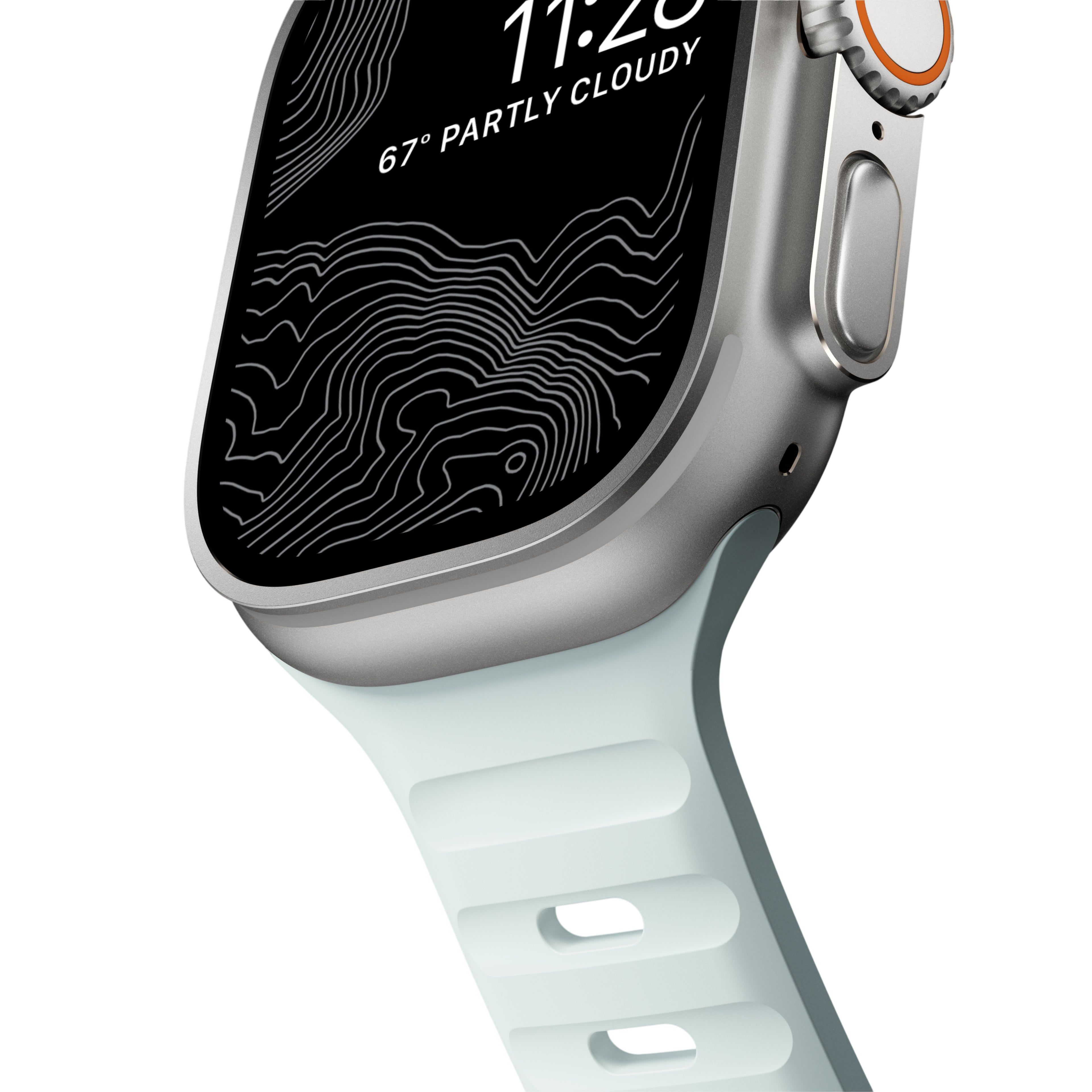 Nomad Waterproof Sport Band for Apple Watch 49mm / 46mm / 45mm - White