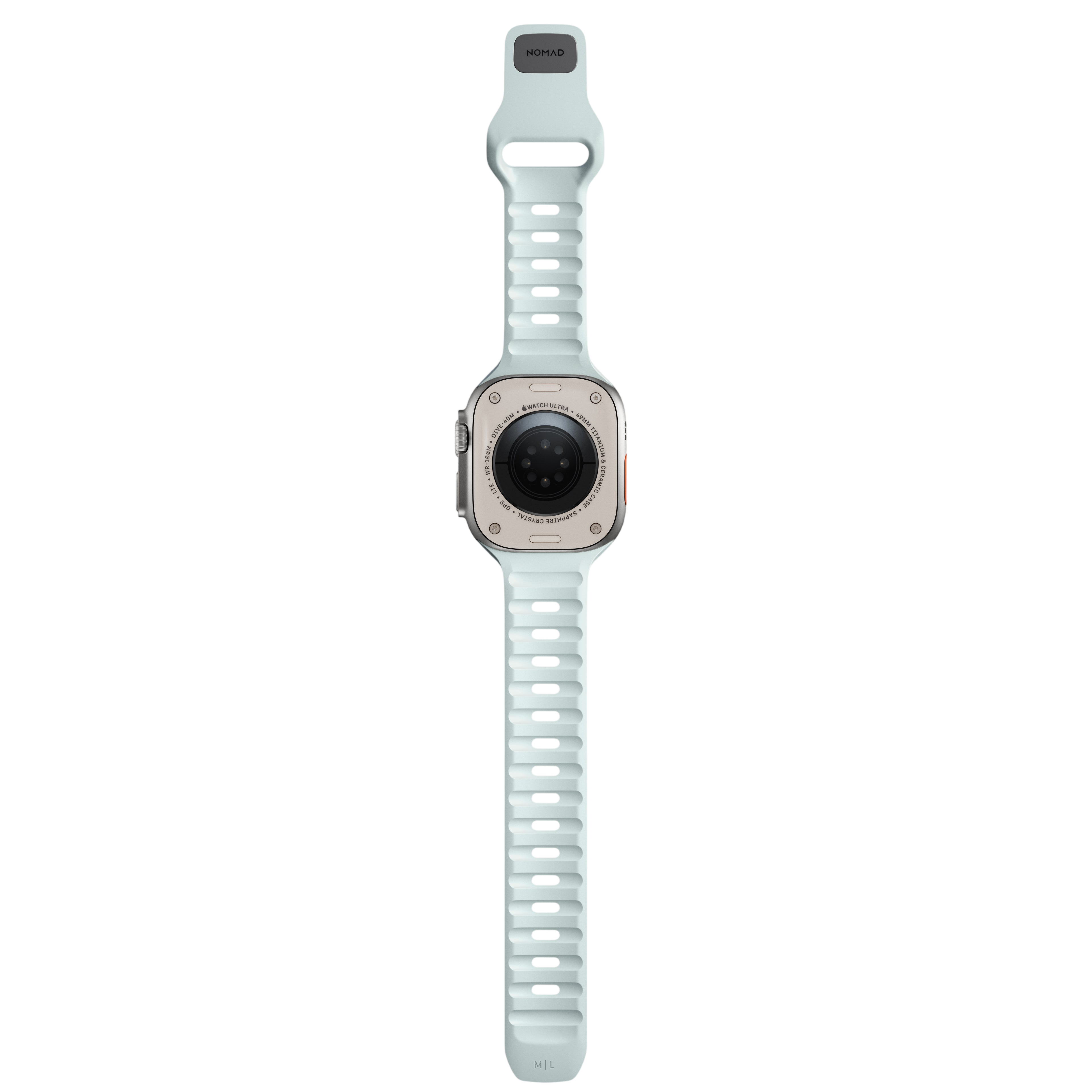 Nomad Waterproof Sport Band for Apple Watch 49mm / 46mm / 45mm - White