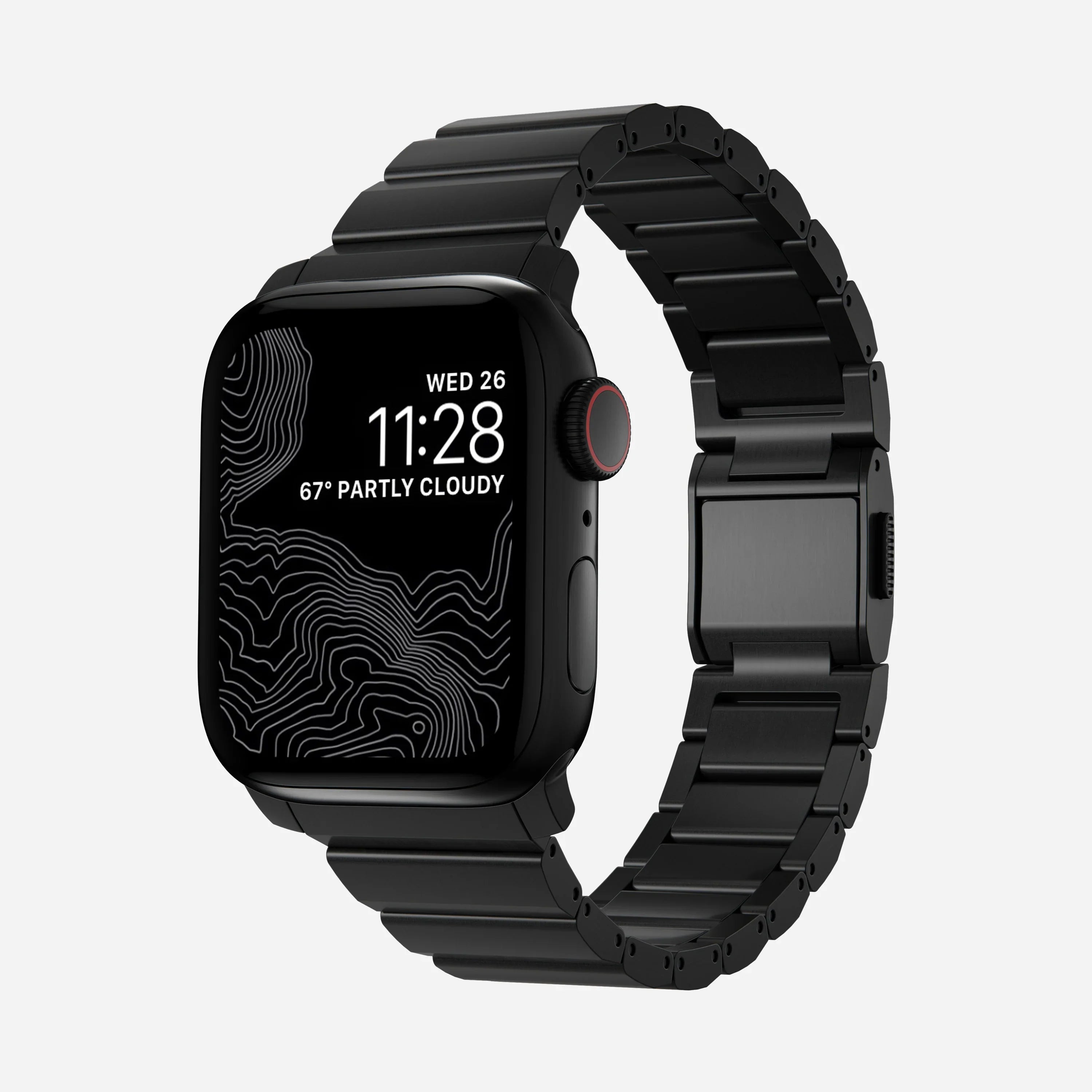 حزام تيتانيوم من نوماد ناتشورال هاردوير لساعات أبل 49mm / 46mm