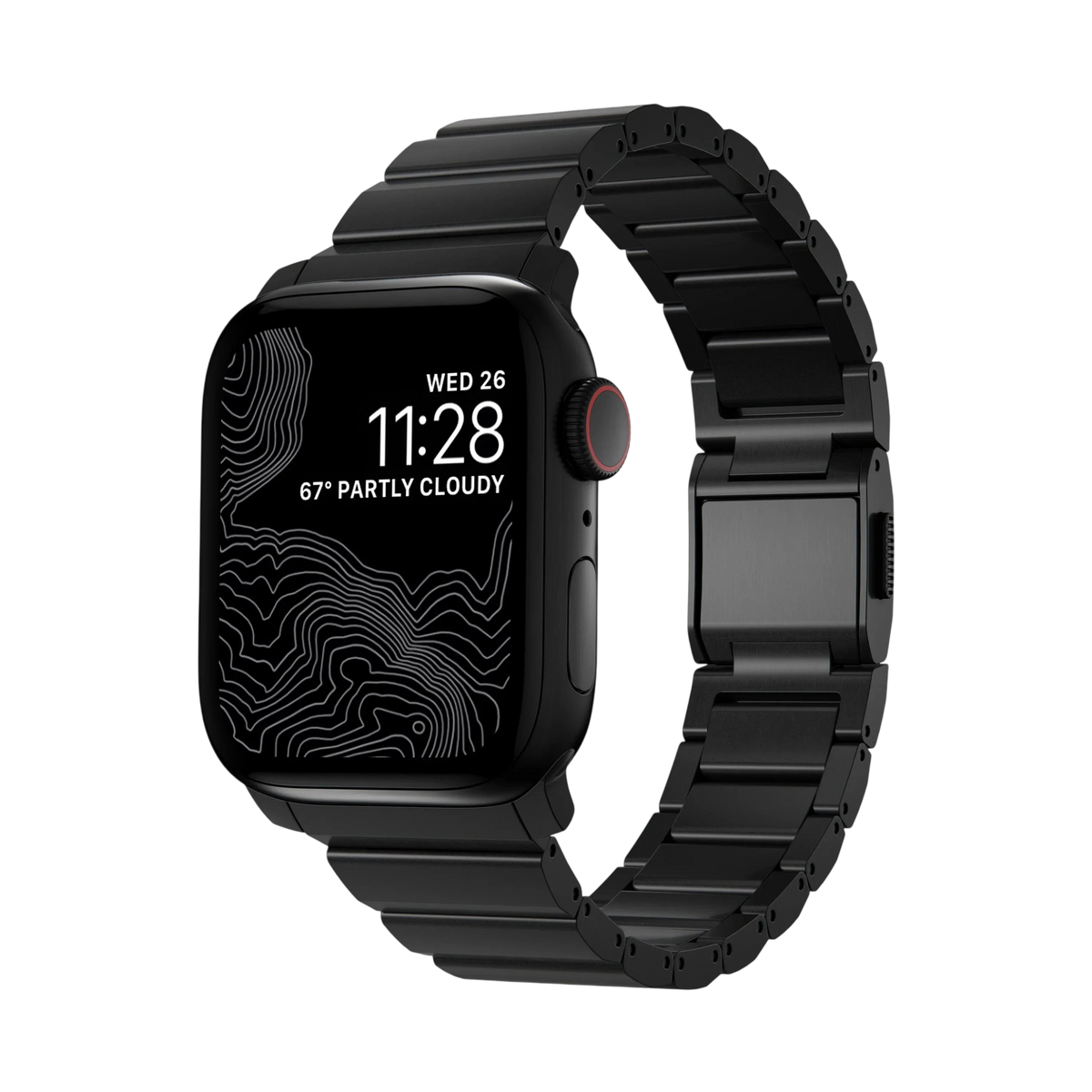 Nomad Titanium Band for Apple Watch 42mm / 41mm - Black Hardware #color_black-hardware