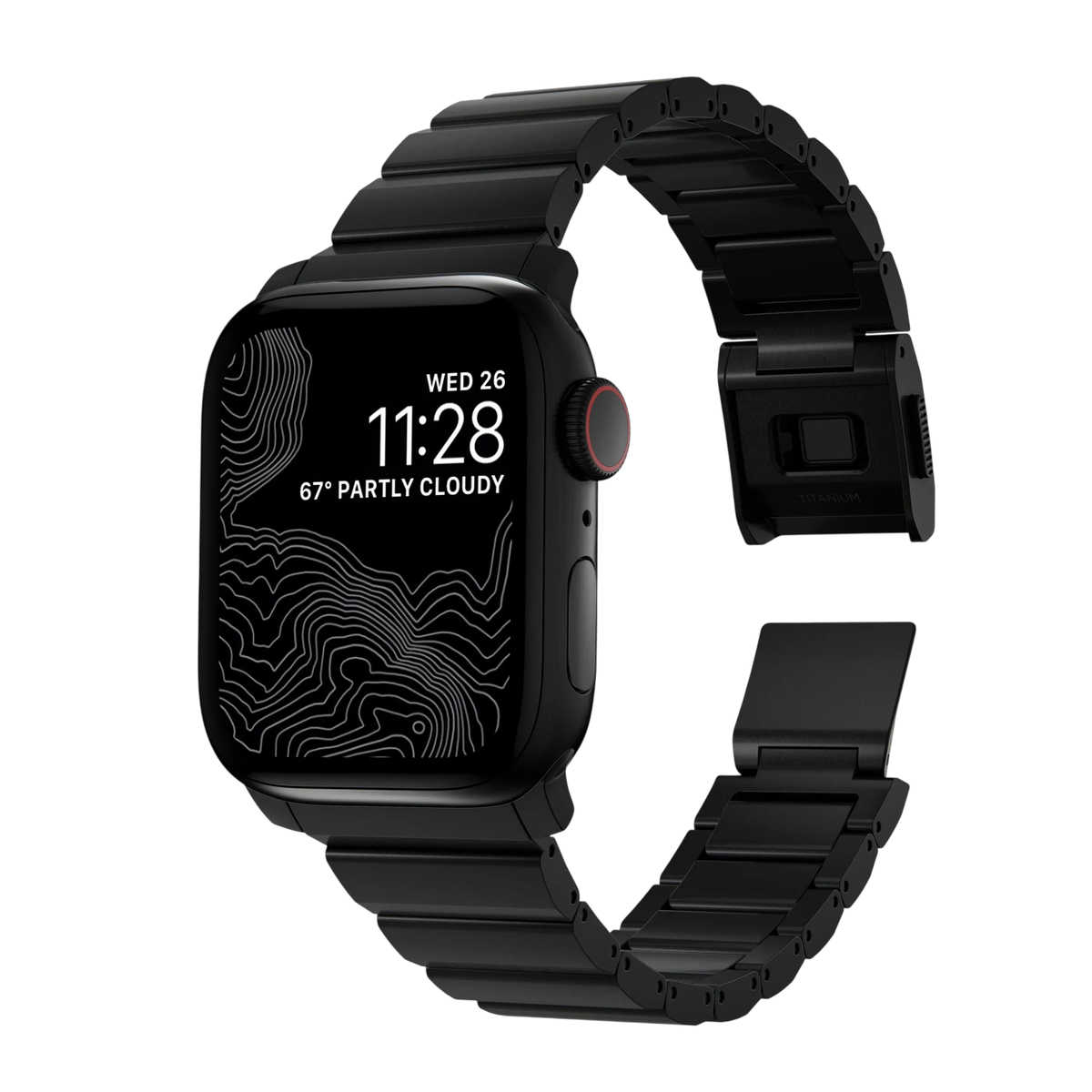 Nomad Titanium Band for Apple Watch 42mm / 41mm - Black Hardware #color_black-hardware
