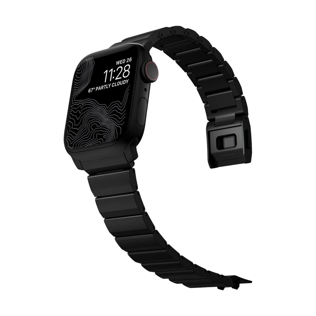 Nomad Titanium Band for Apple Watch 42mm / 41mm - Black Hardware #color_black-hardware