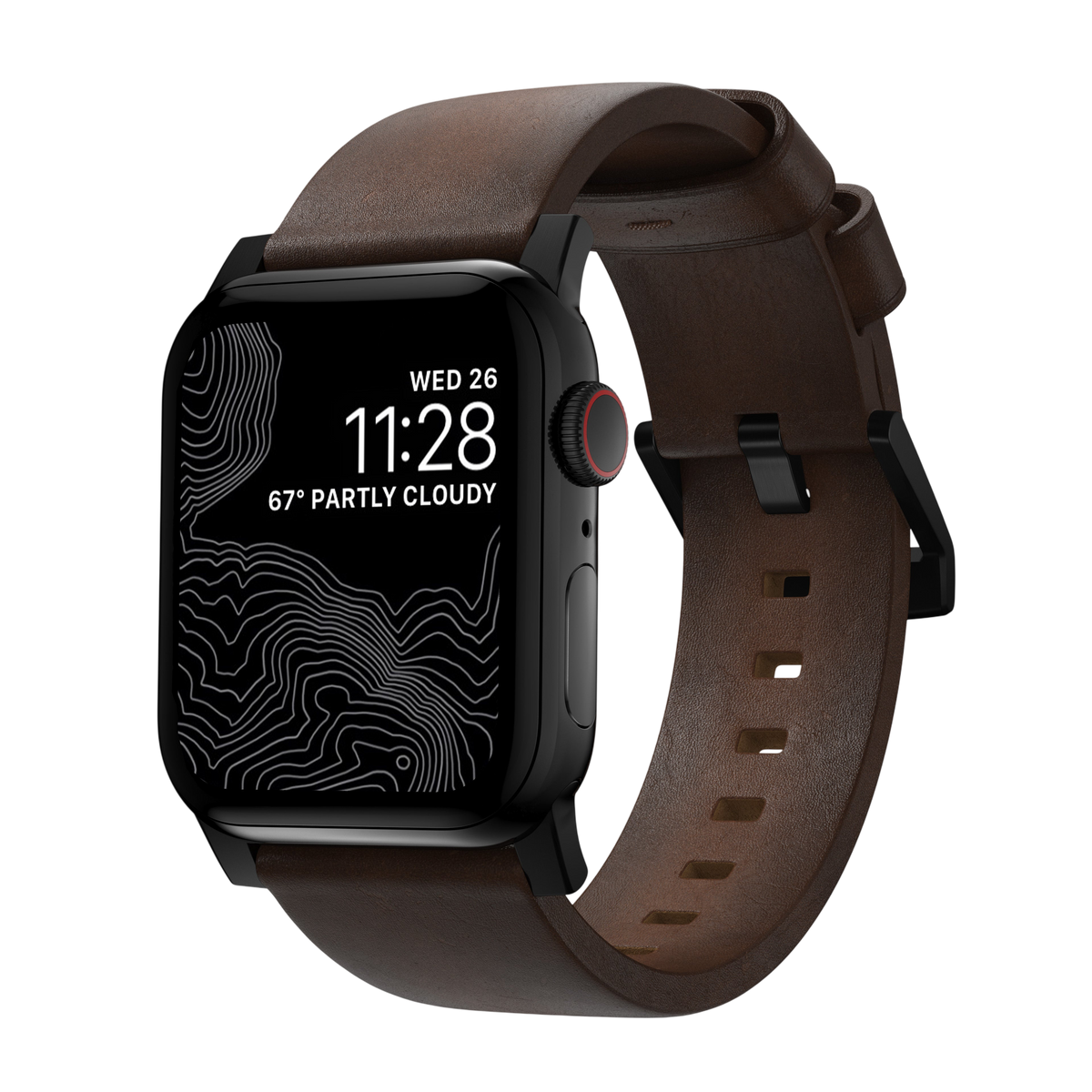 Nomad Modern Leather Band for Apple Watch Ultra 3 / 2 / 1 - 49mm - Brown #color_brown