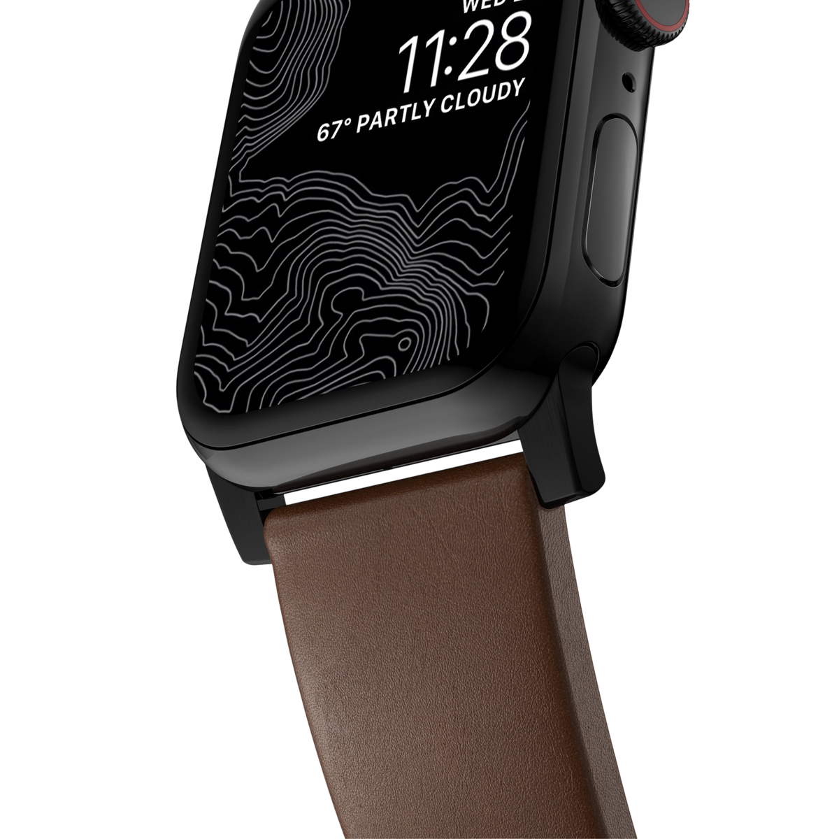 Nomad Modern Leather Band for Apple Watch Ultra 3 / 2 / 1 - 49mm - Brown #color_brown