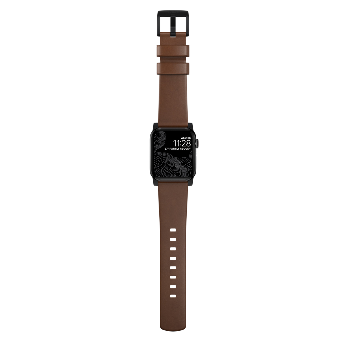 Nomad Modern Leather Band for Apple Watch Ultra 3 / 2 / 1 - 49mm - Brown #color_brown
