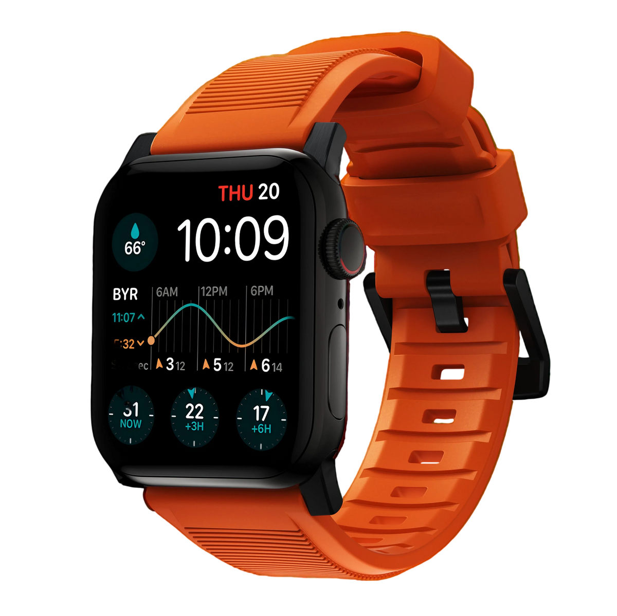 Nomad Rugged Band for Apple Watch Ultra 49mm - Ultra Orange