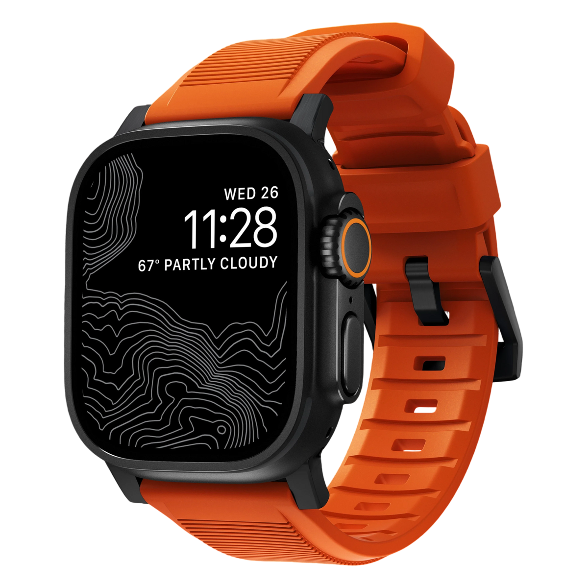 Nomad Rugged Band for Apple Watch Ultra 49mm - Ultra Orange