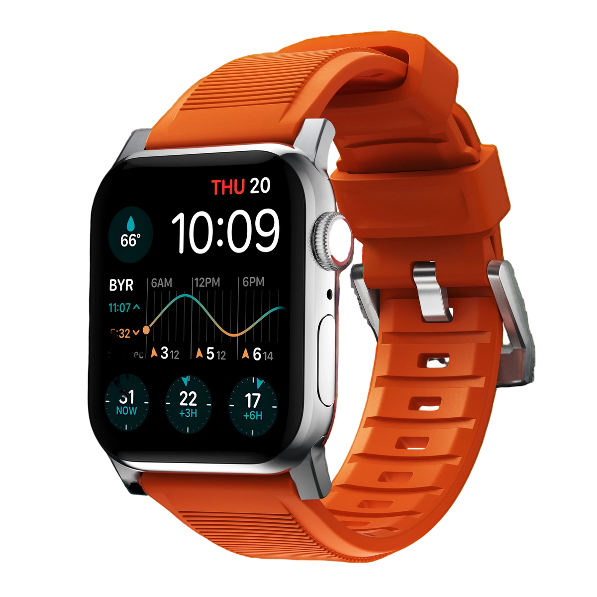 Nomad Rugged Band for Apple Watch Ultra 49mm - Ultra Orange